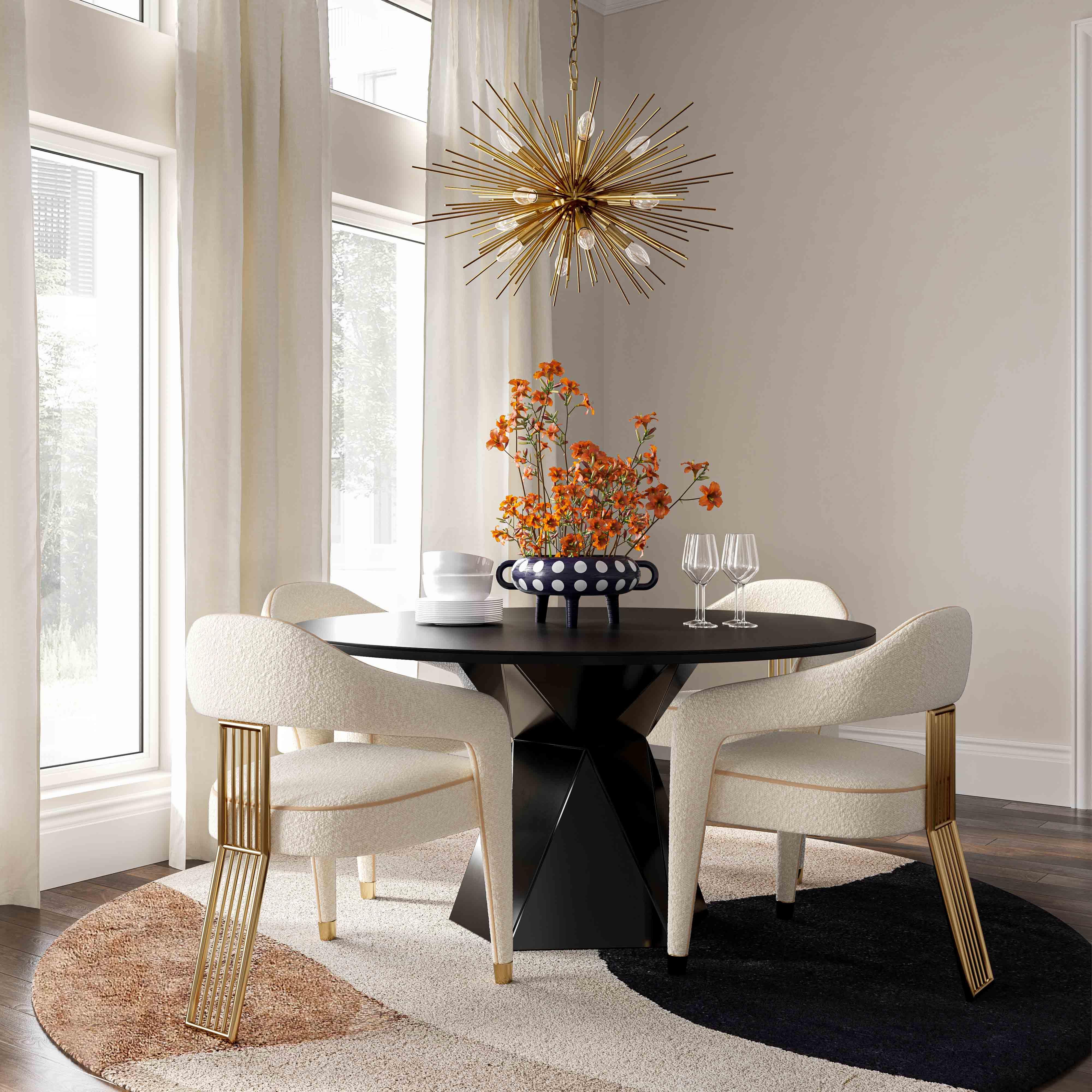 Corralis Cream Boucle Dining Chair - UK