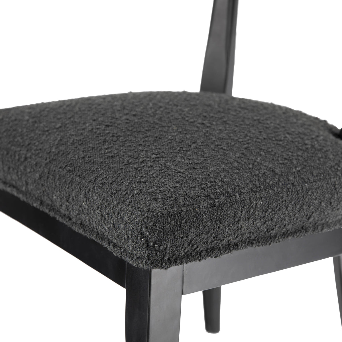 Palla Black Boucle Dining Chair - UK