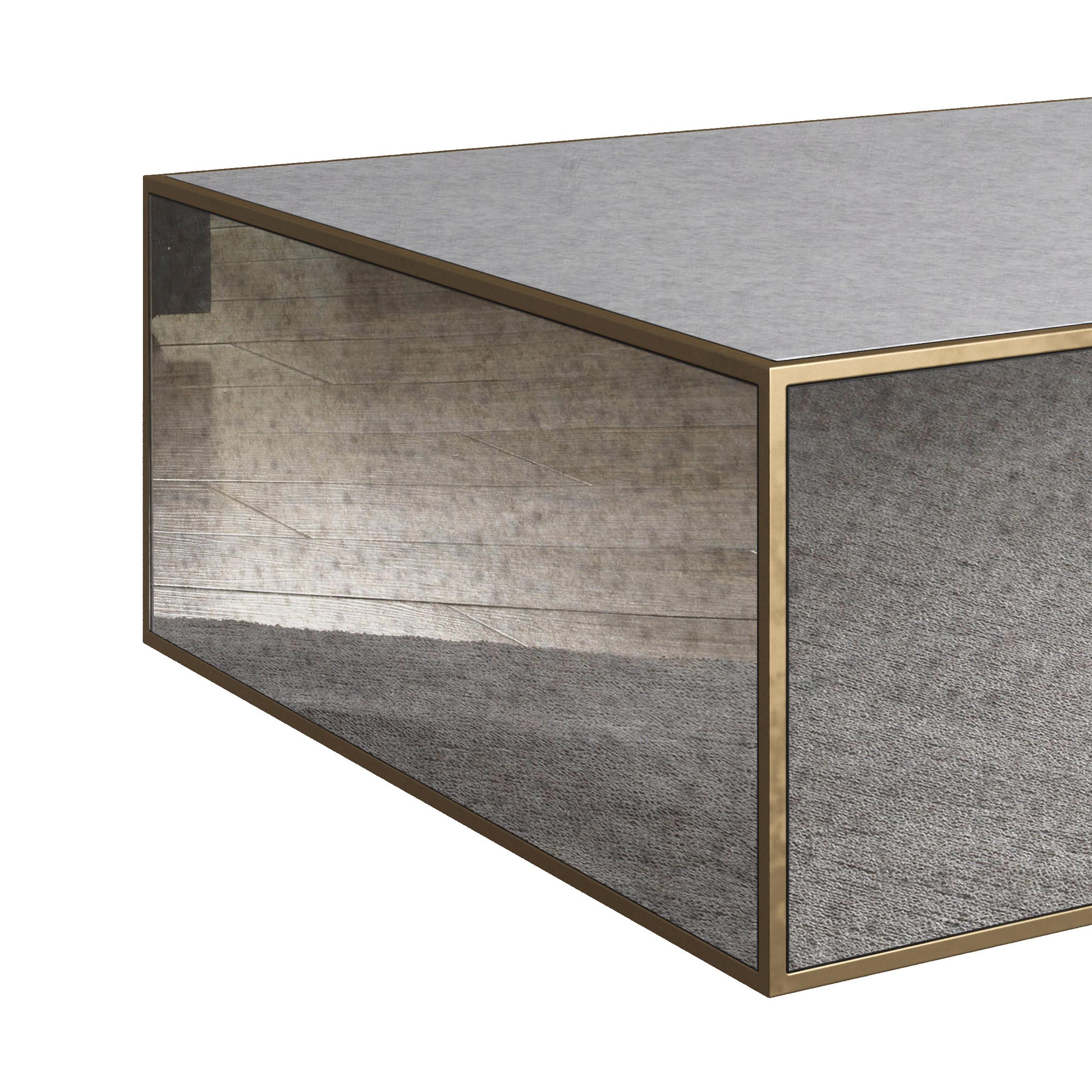 Lana Mirrored Large Coffee Table - UK