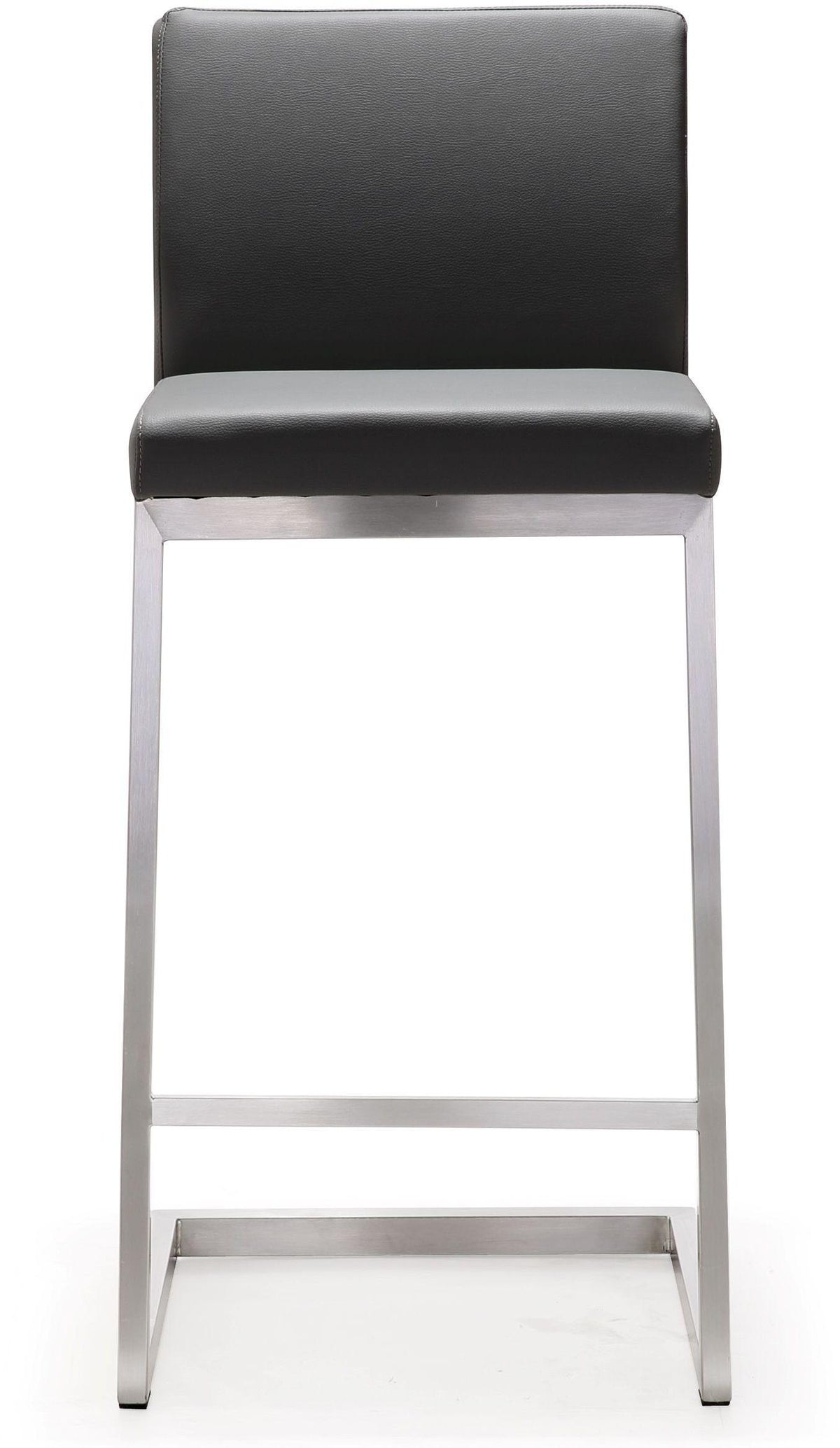 Parma Grey Stainless Steel Counter Stool - Set of 2 - UK