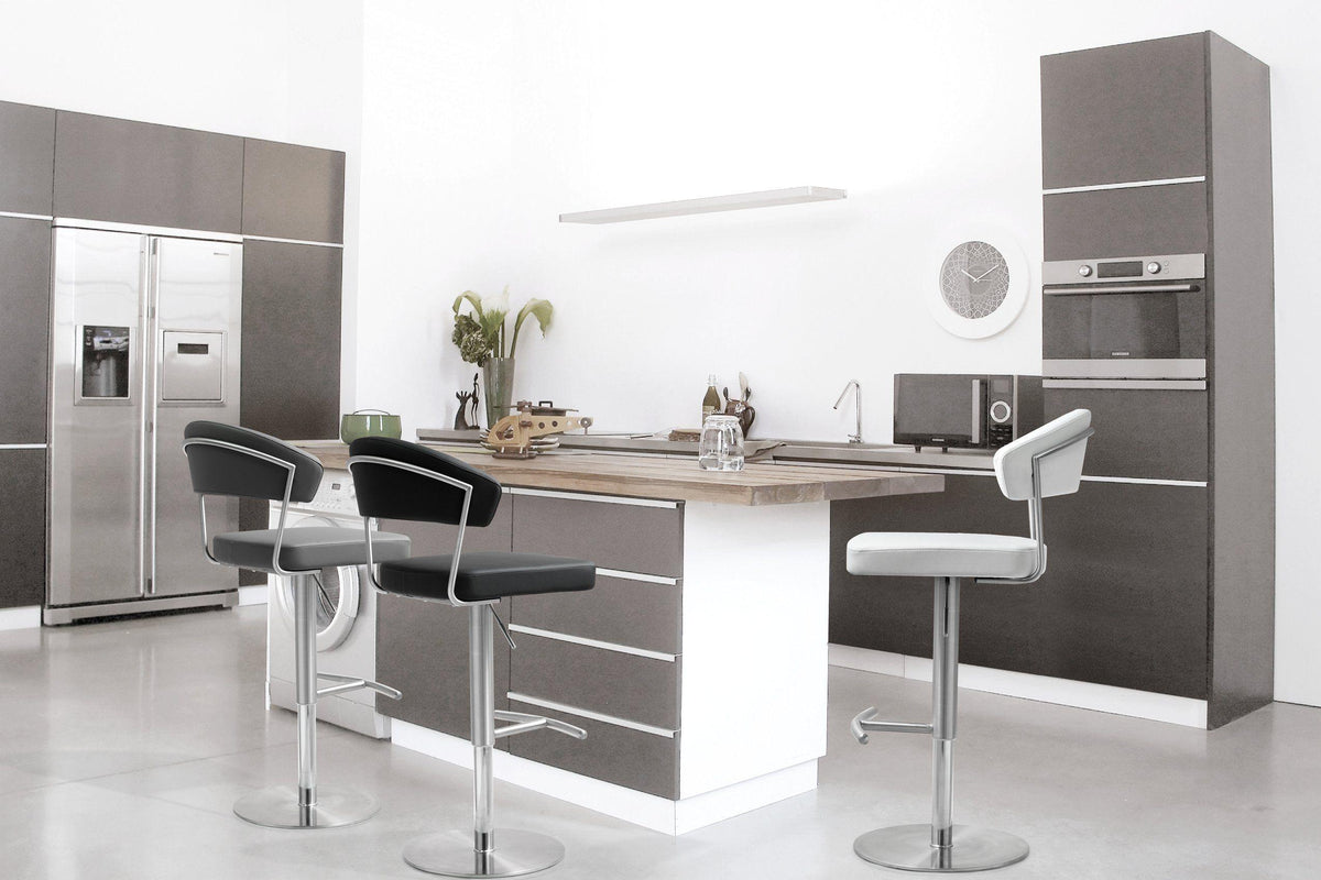 Cosmo Black Stainless Steel Barstool - UK