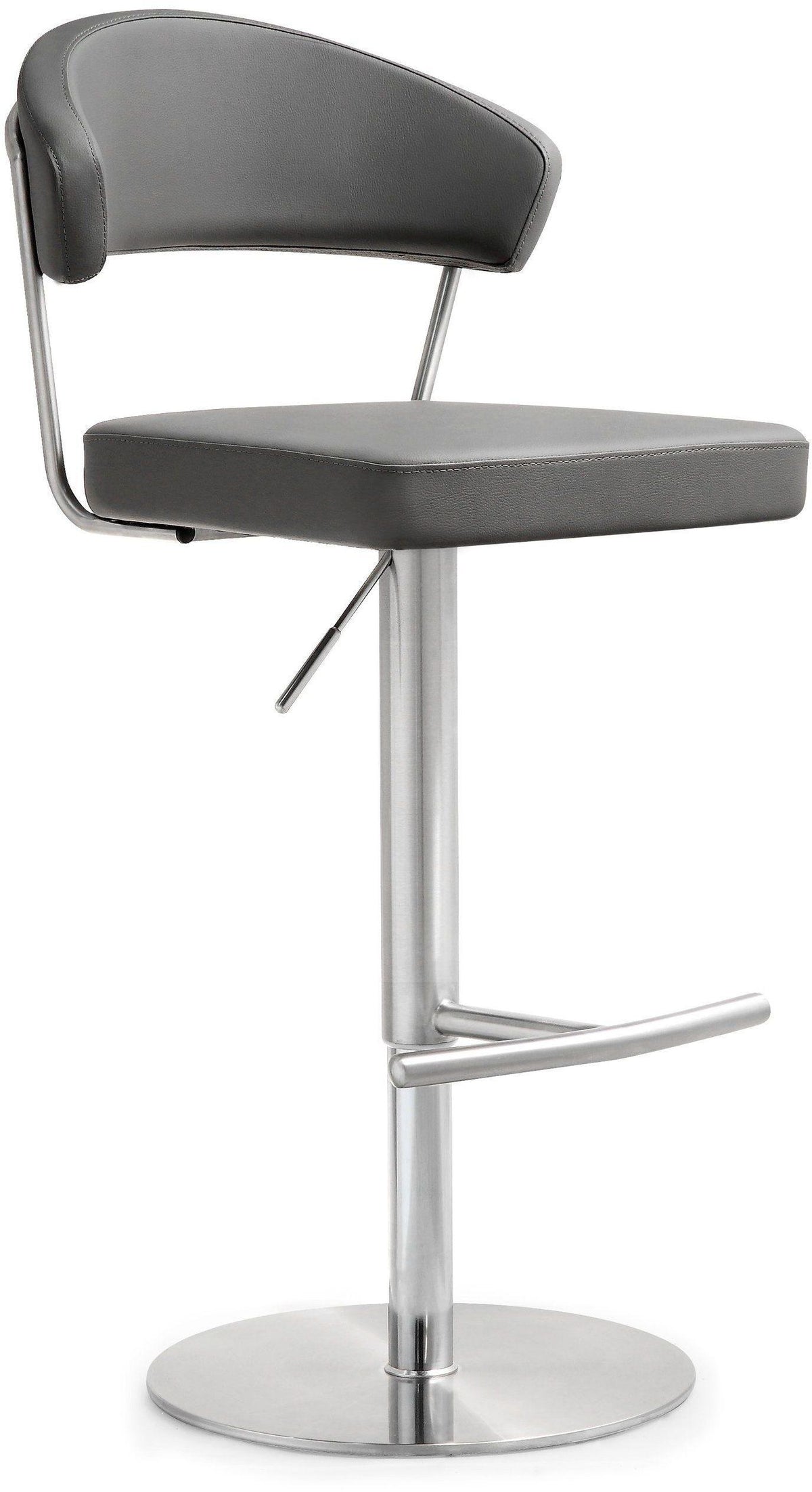 Cosmo Grey Stainless Steel Barstool - UK