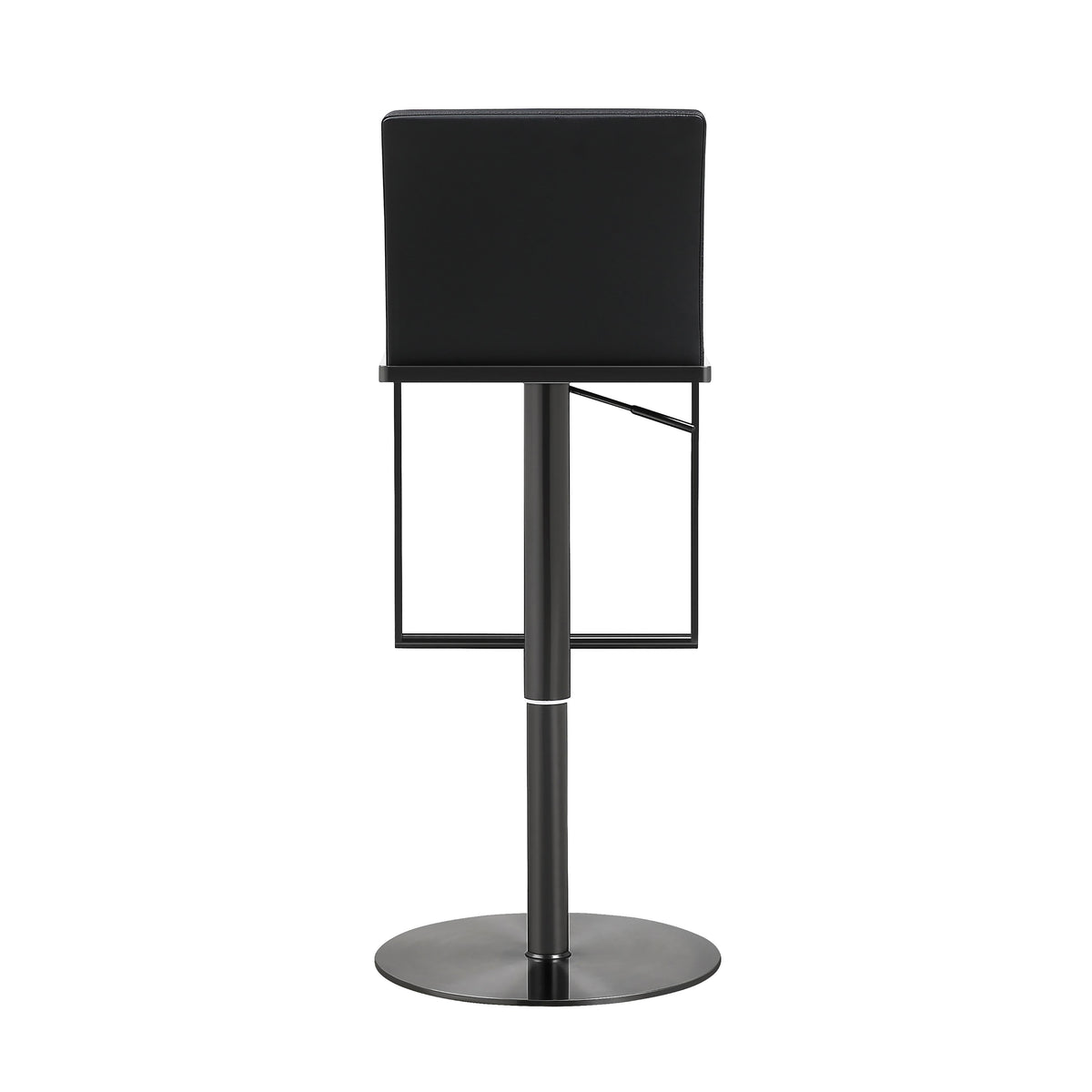 Amalfi Black Performance Vegan Leather on Black Stool - UK