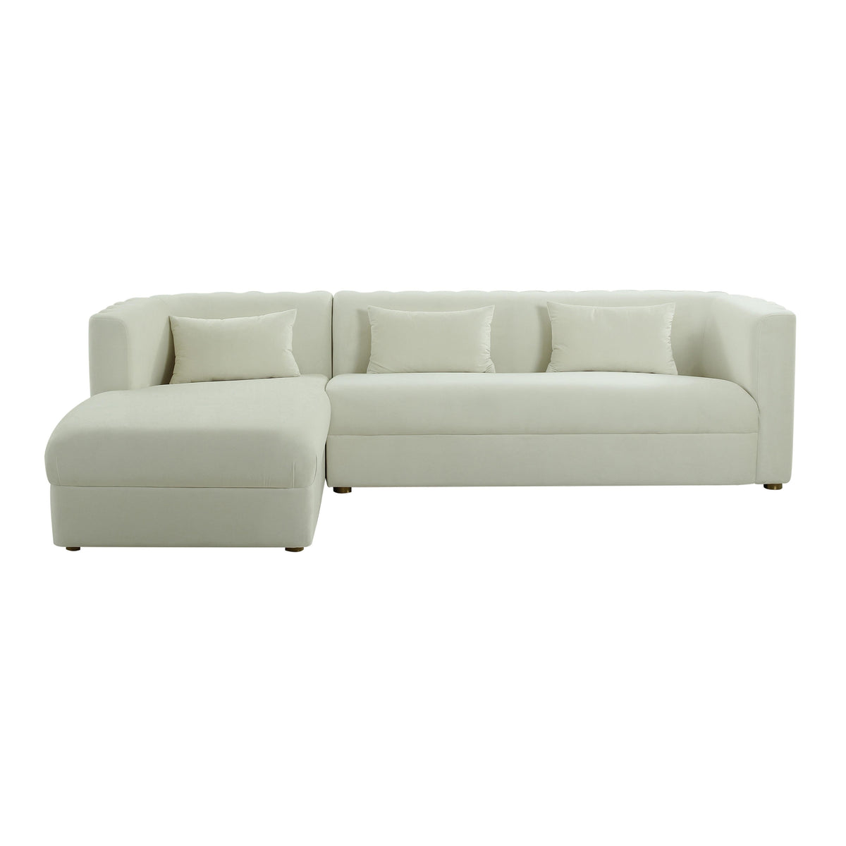 Callie Cream Velvet Sectional