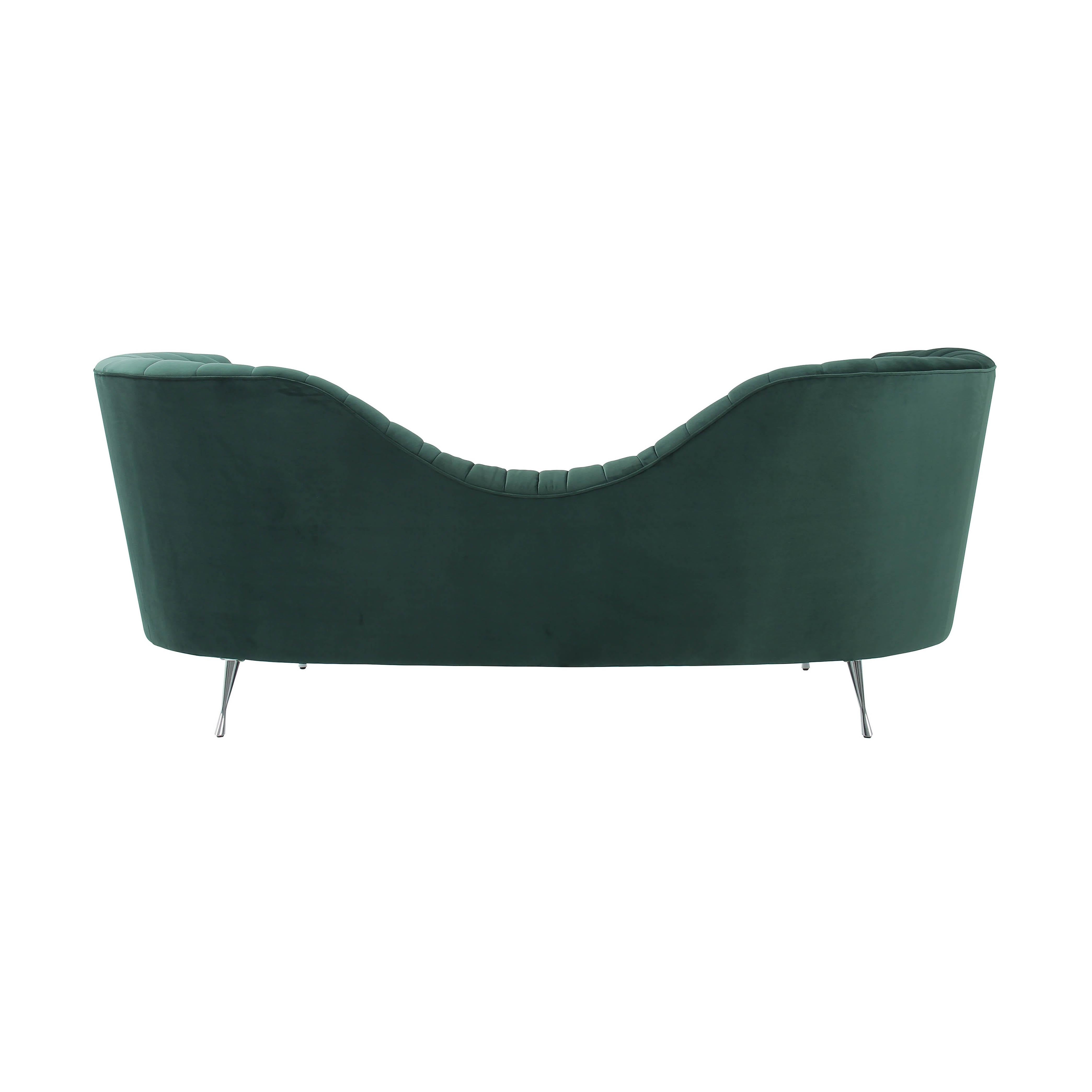 Eva Forest Green Velvet Sofa