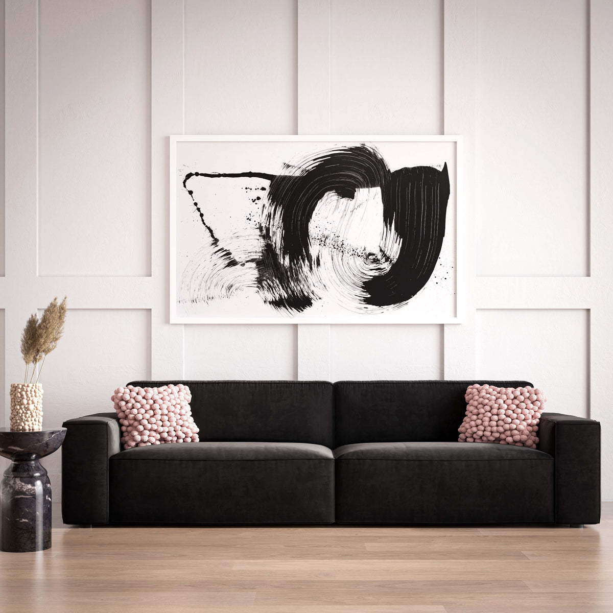 Olafur Black Velvet Sofa - UK