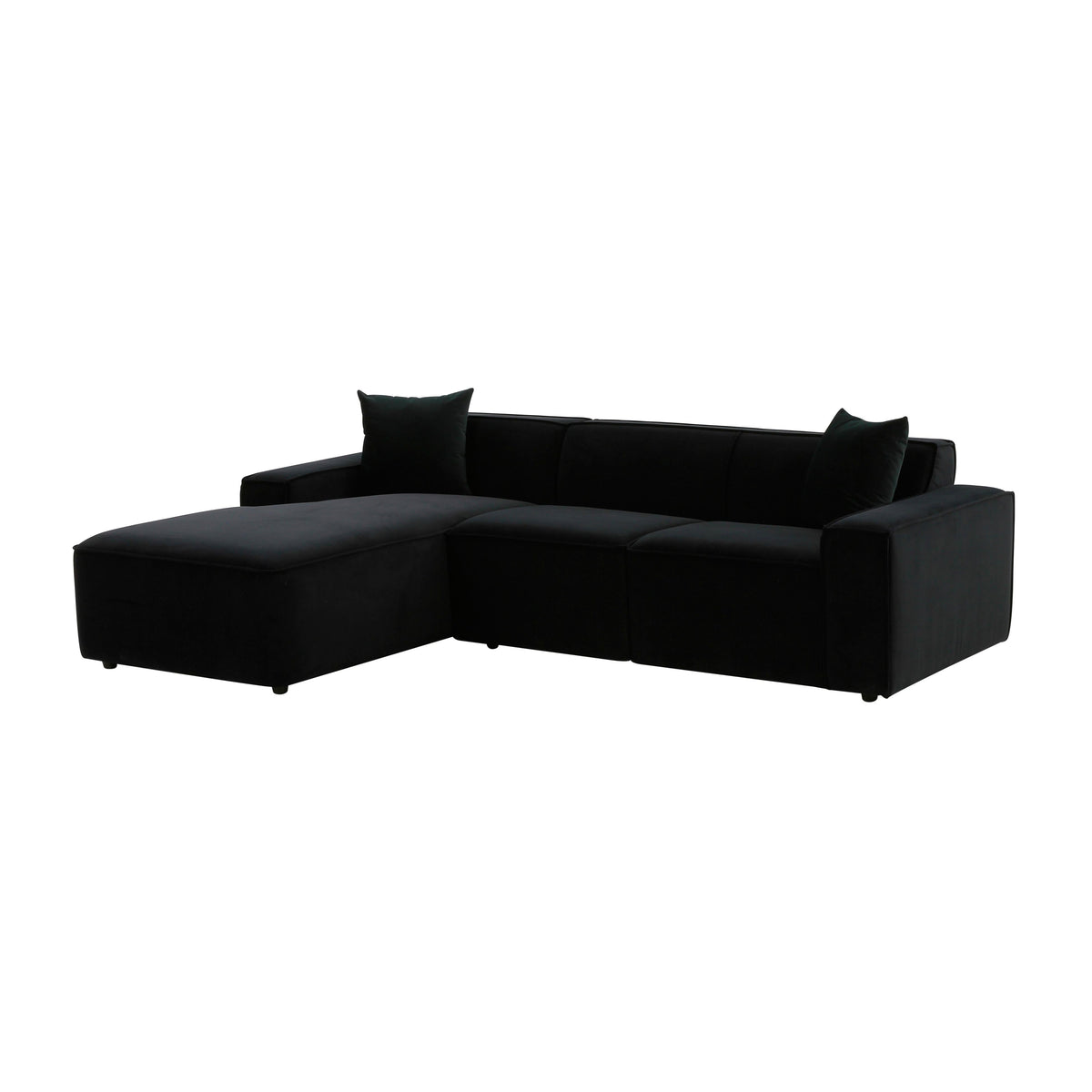 Olafur Black Velvet Sectional