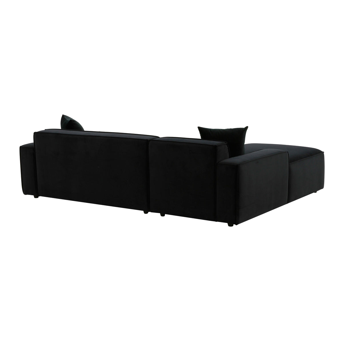 Olafur Black Velvet Sectional