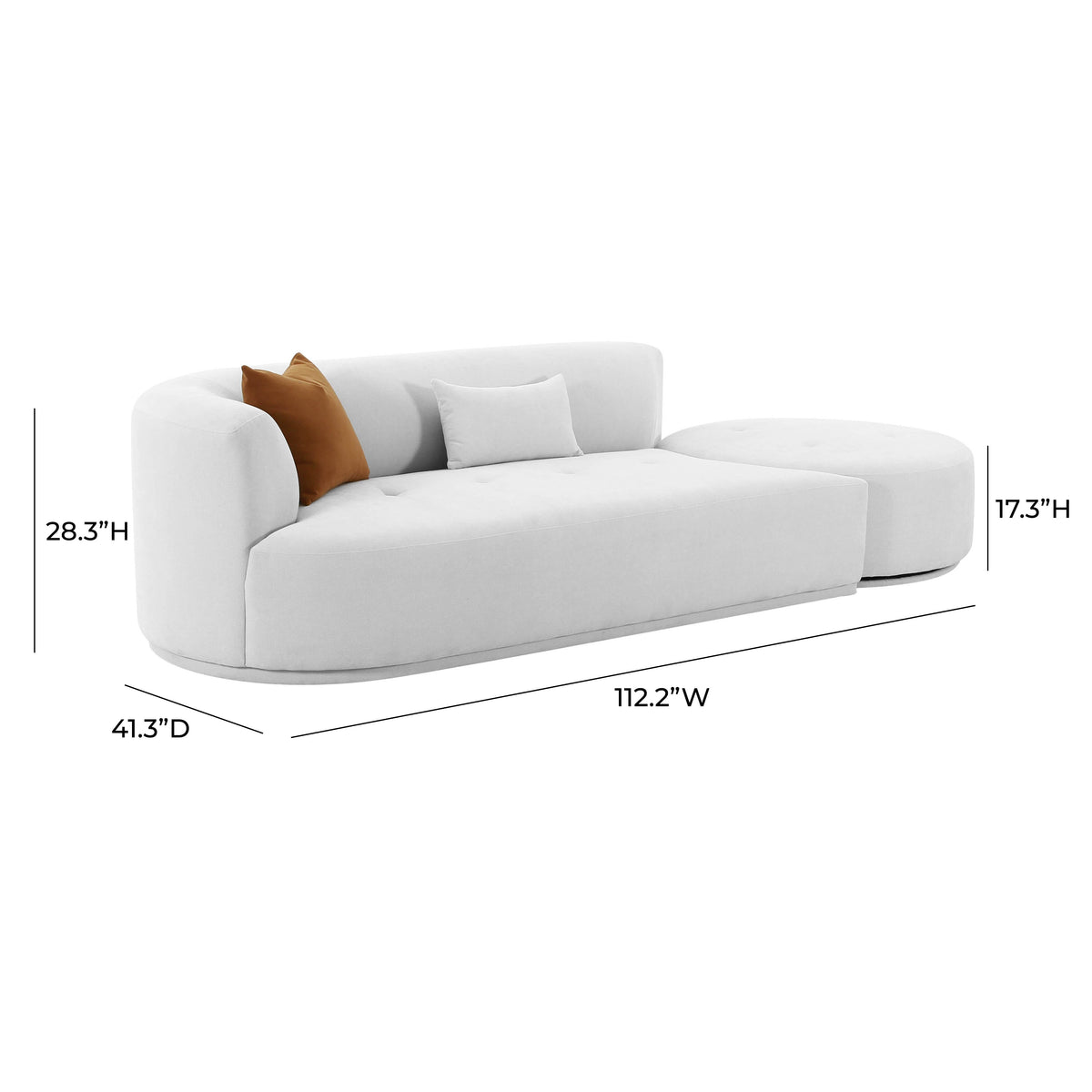 Fickle Grey Velvet Modular Sofa