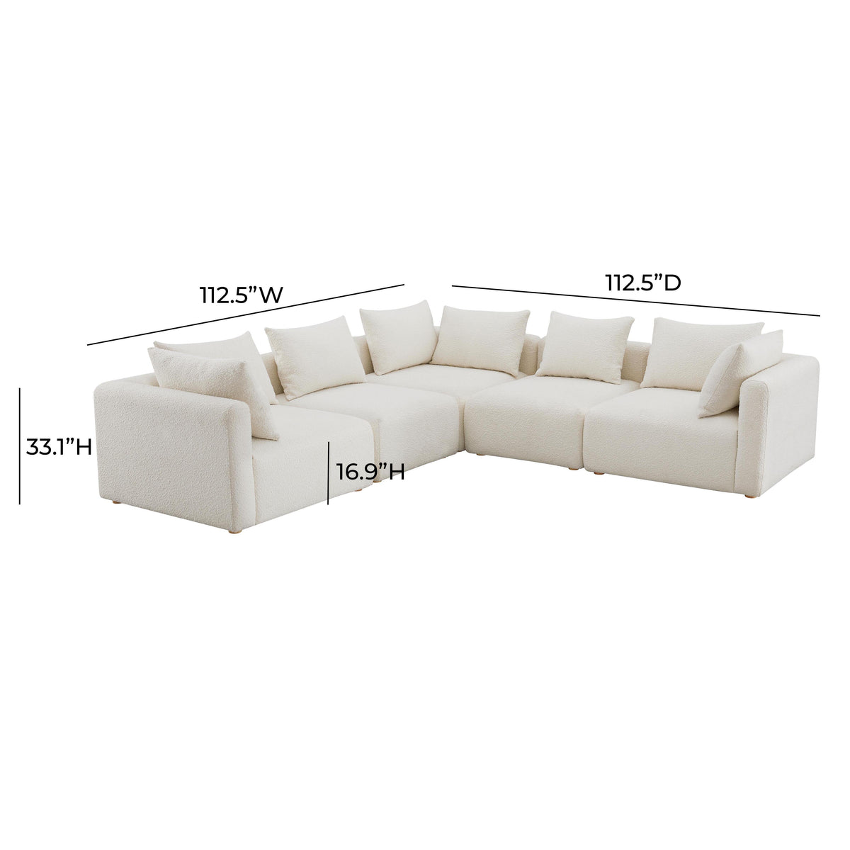 Hangover Cream Boucle Modular Sectional