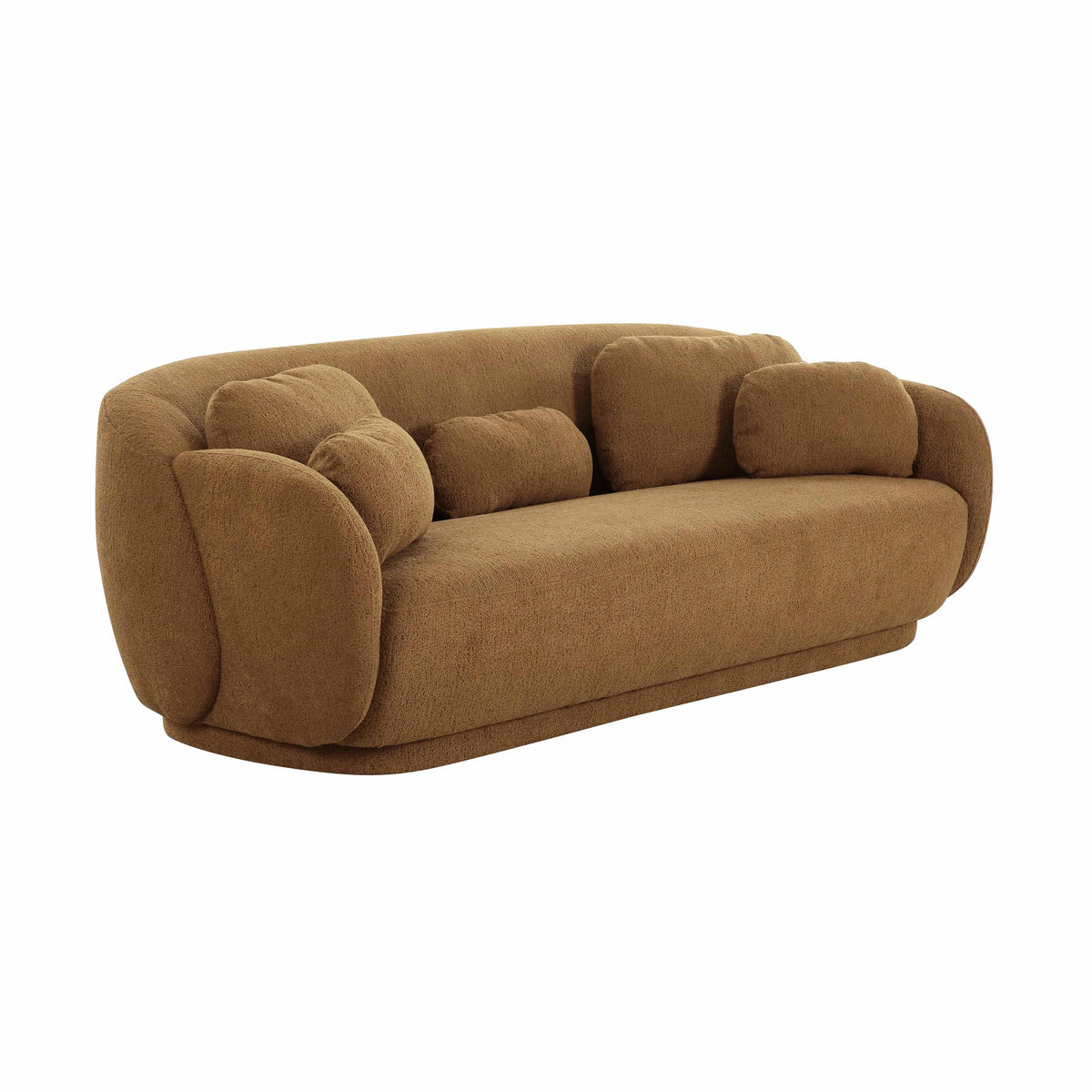 Misty Brown Boucle Modular Sectional