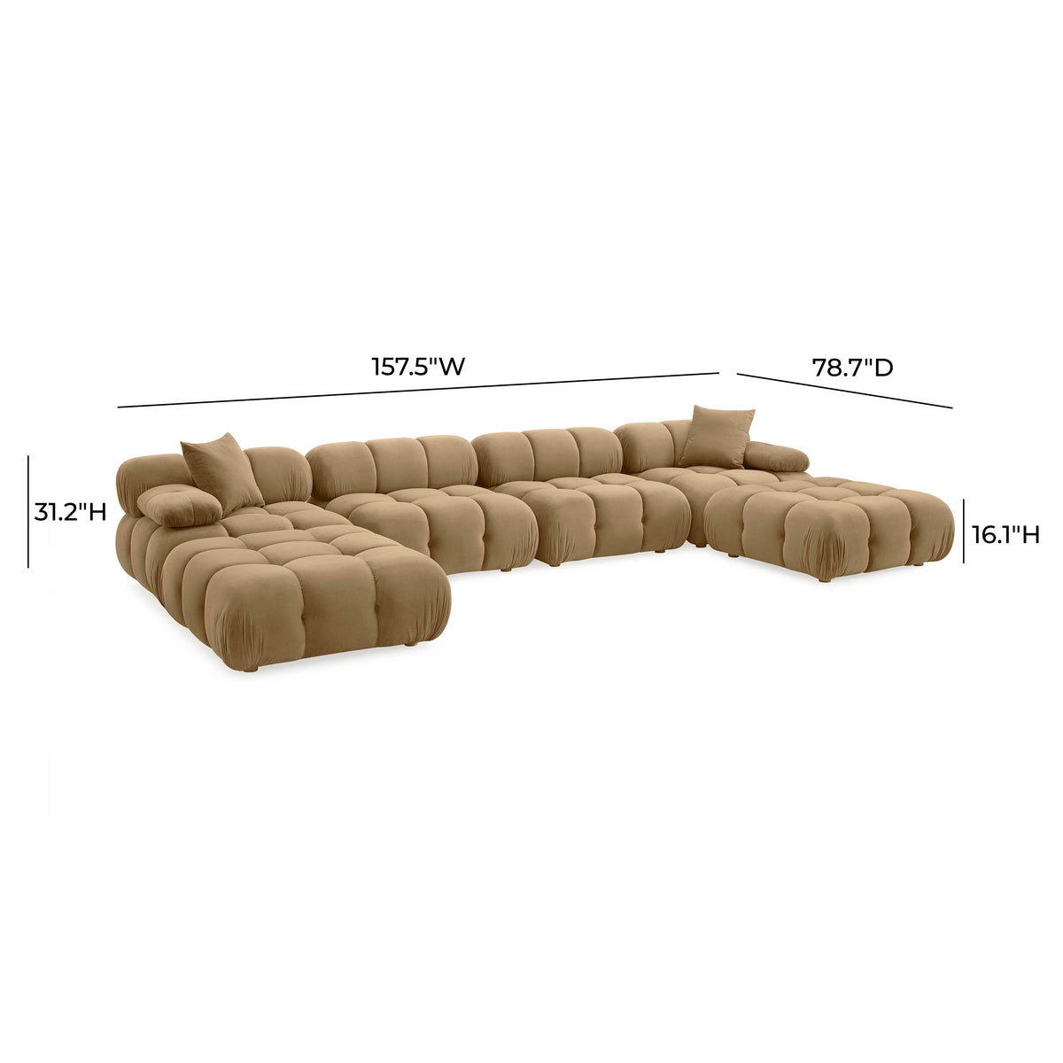 Calliope Cafe Au Lait Modular Sectional