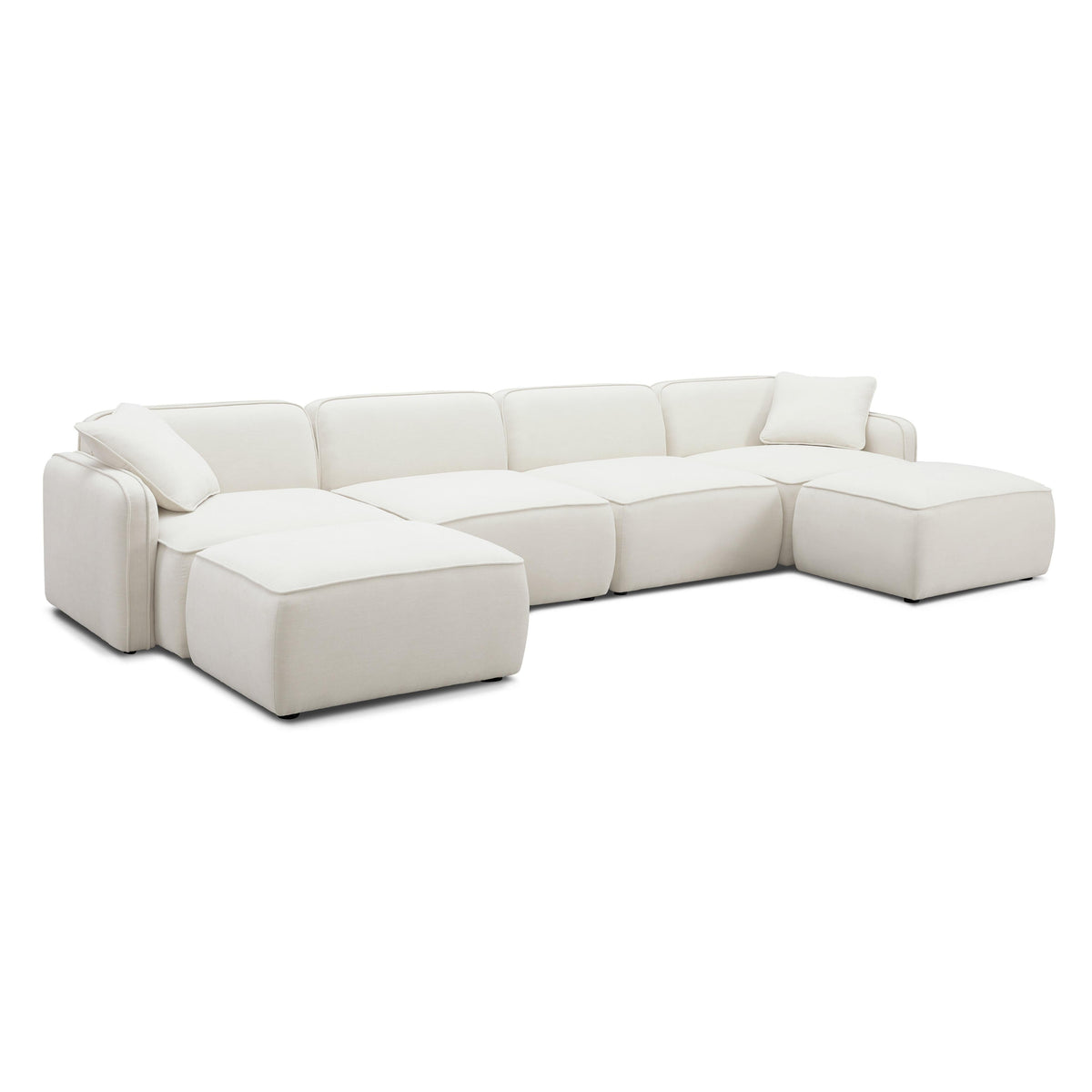 Travie Sand Linen Modular Sectional