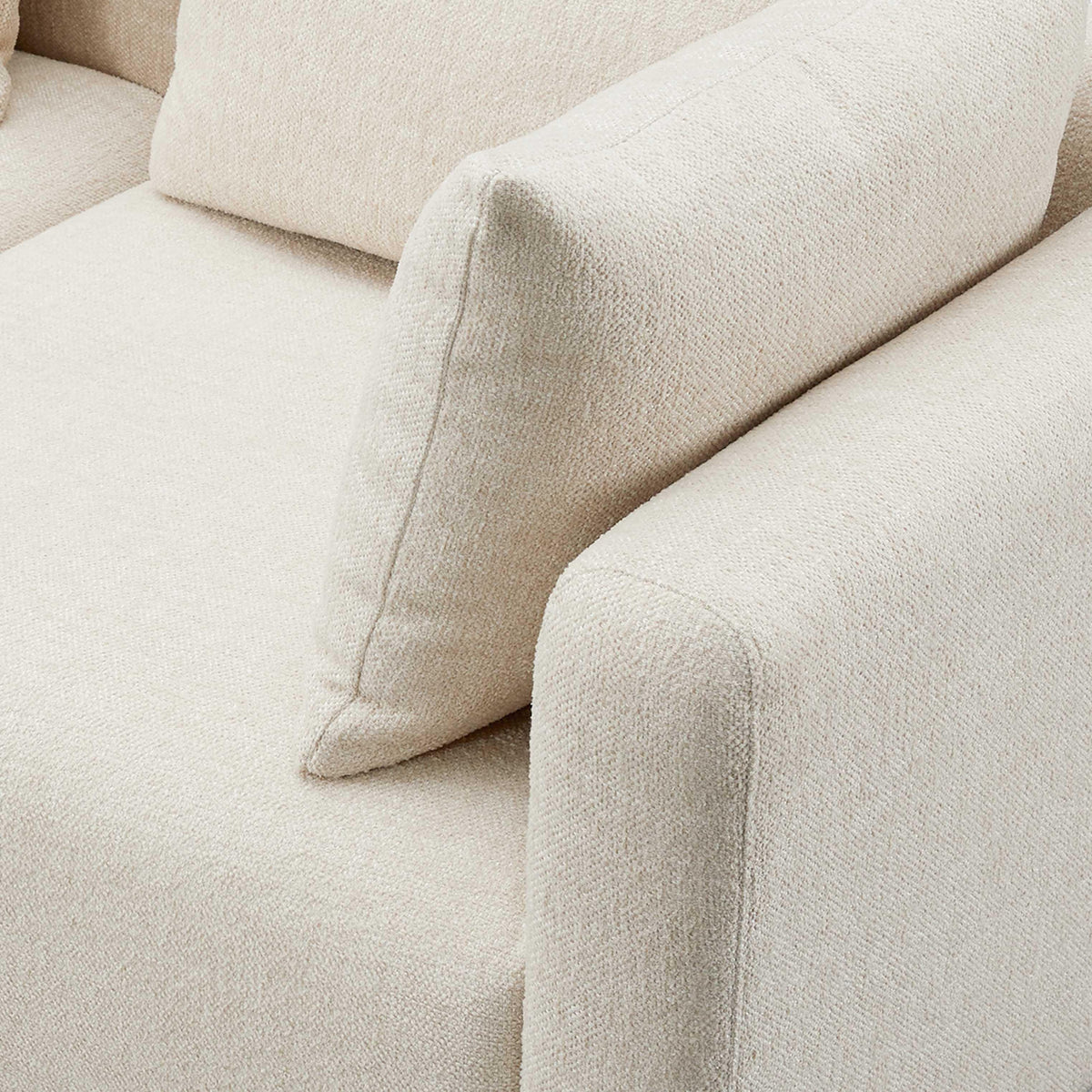 Hangover Cream Heavy Textured Modular Sectional