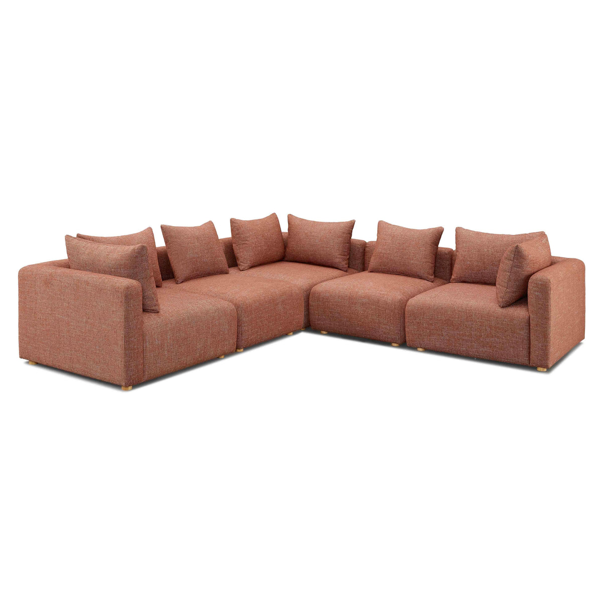 Hangover Sedona Red Textured Modular Sectional