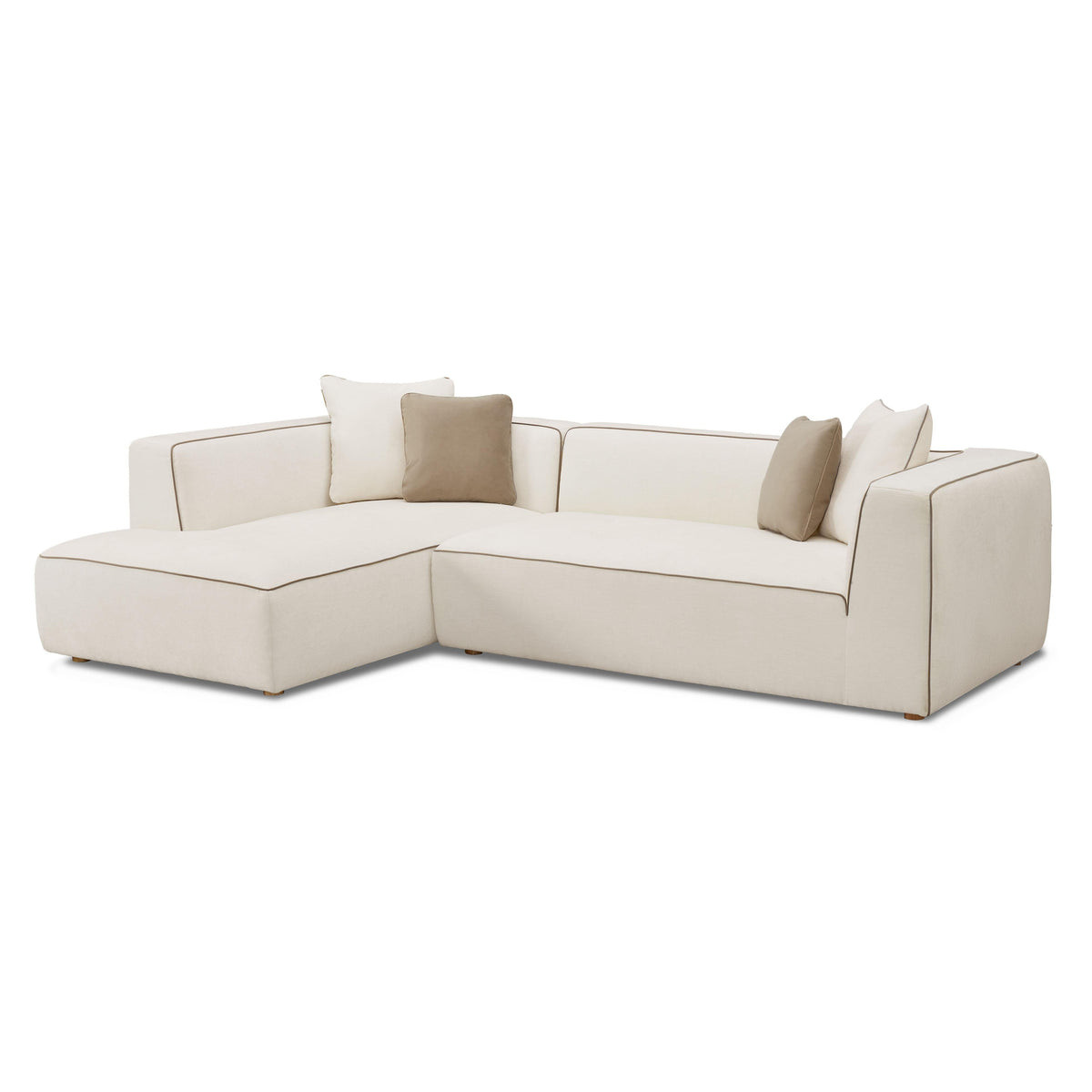 Tristine Cream Linen Sectional