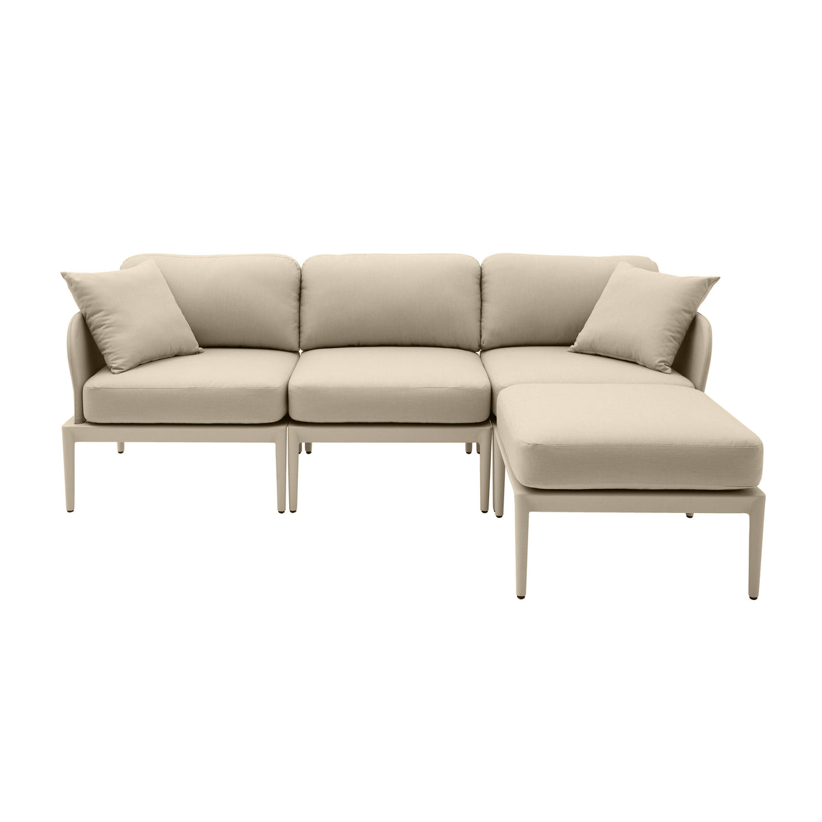 Kapri Taupe Outdoor Sectional