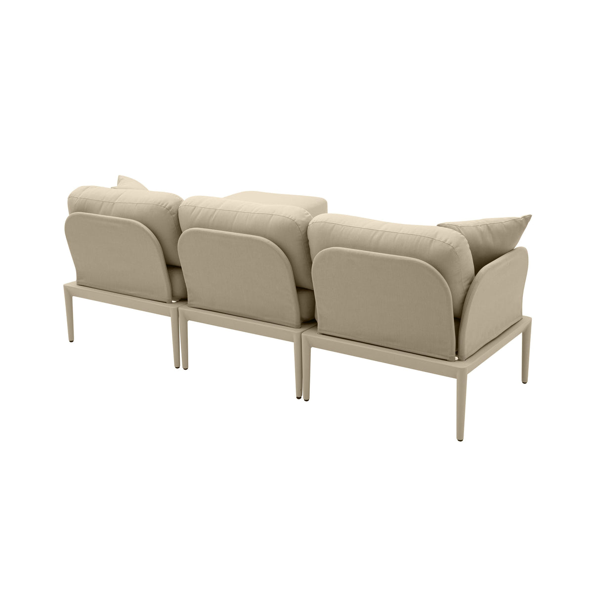 Kapri Taupe Outdoor Sectional