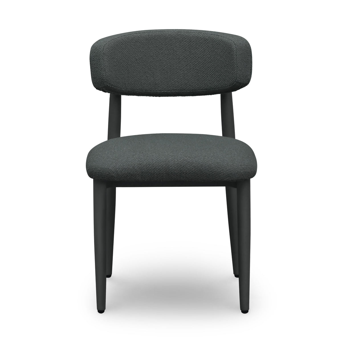 Annika Black Textured Outdoor Dining Side Chair