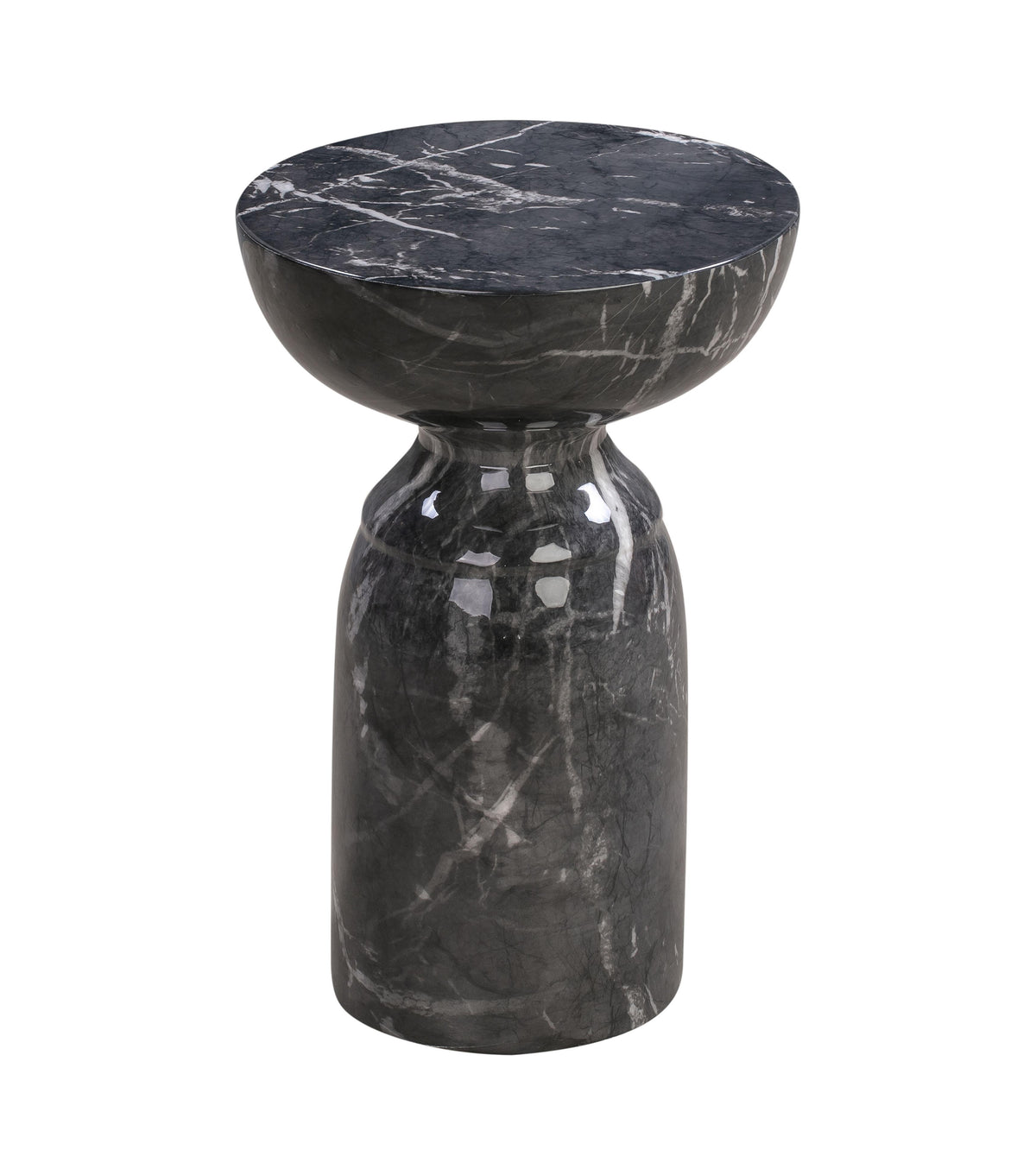 Rue Black Marble Side Table - UK