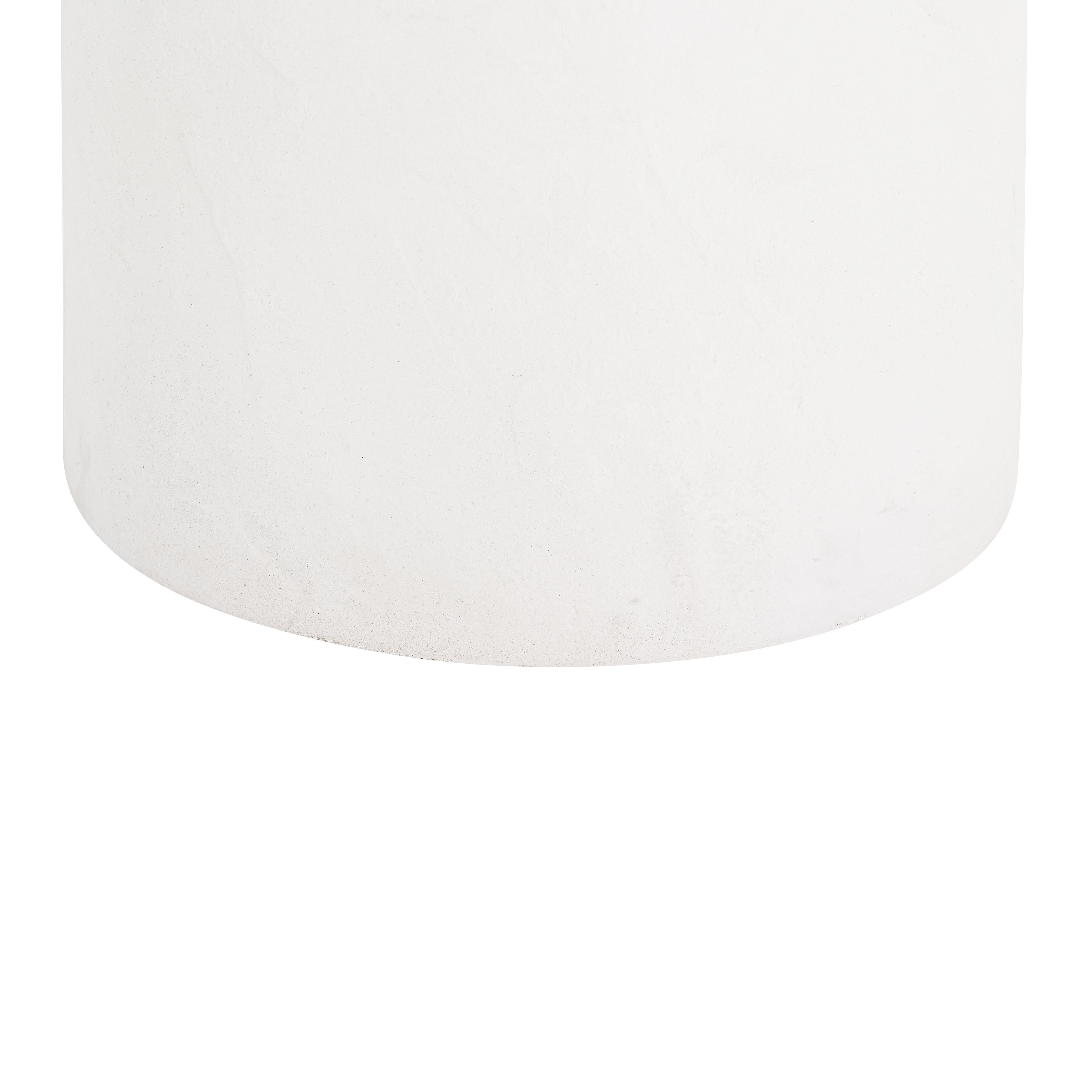 Aloe White Concrete Side Table - UK