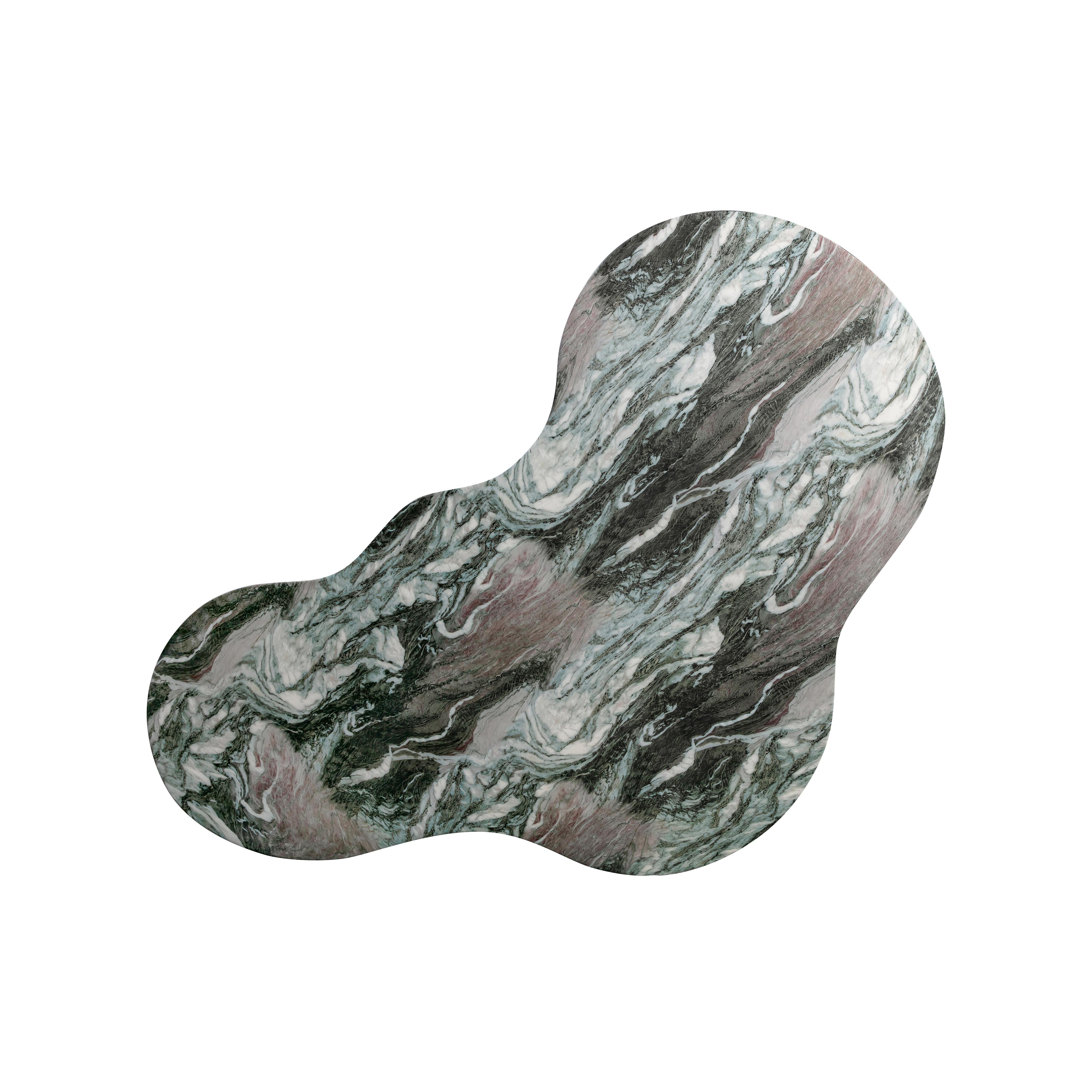 Slab Grey/Blush Faux Marble Coffee Table - UK