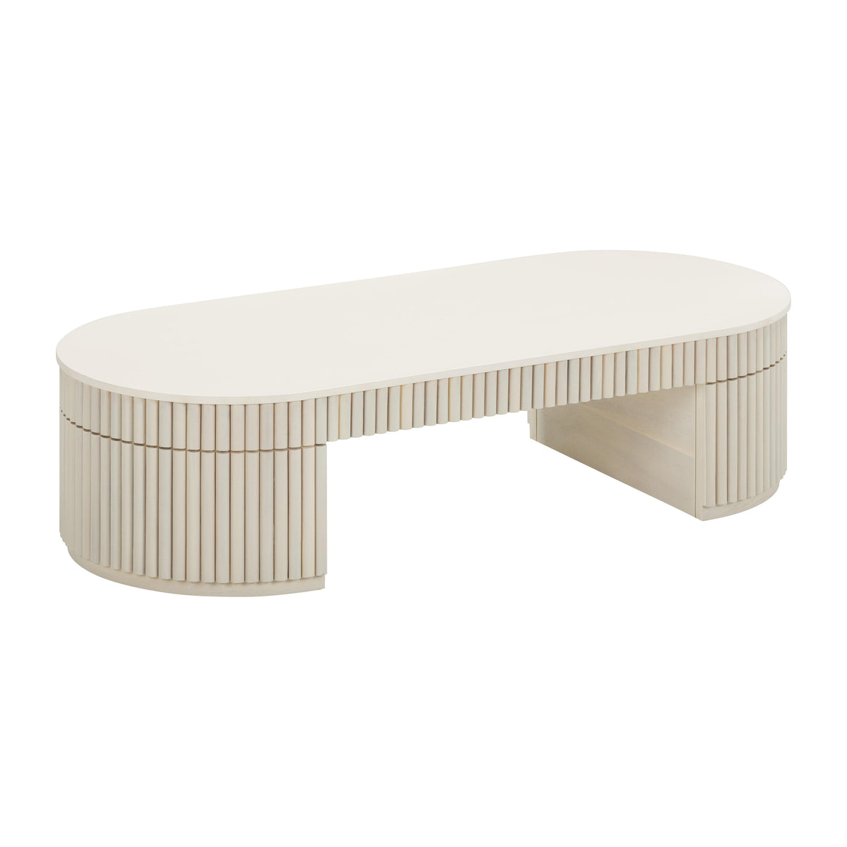 Bella Cream Oval Coffee Table