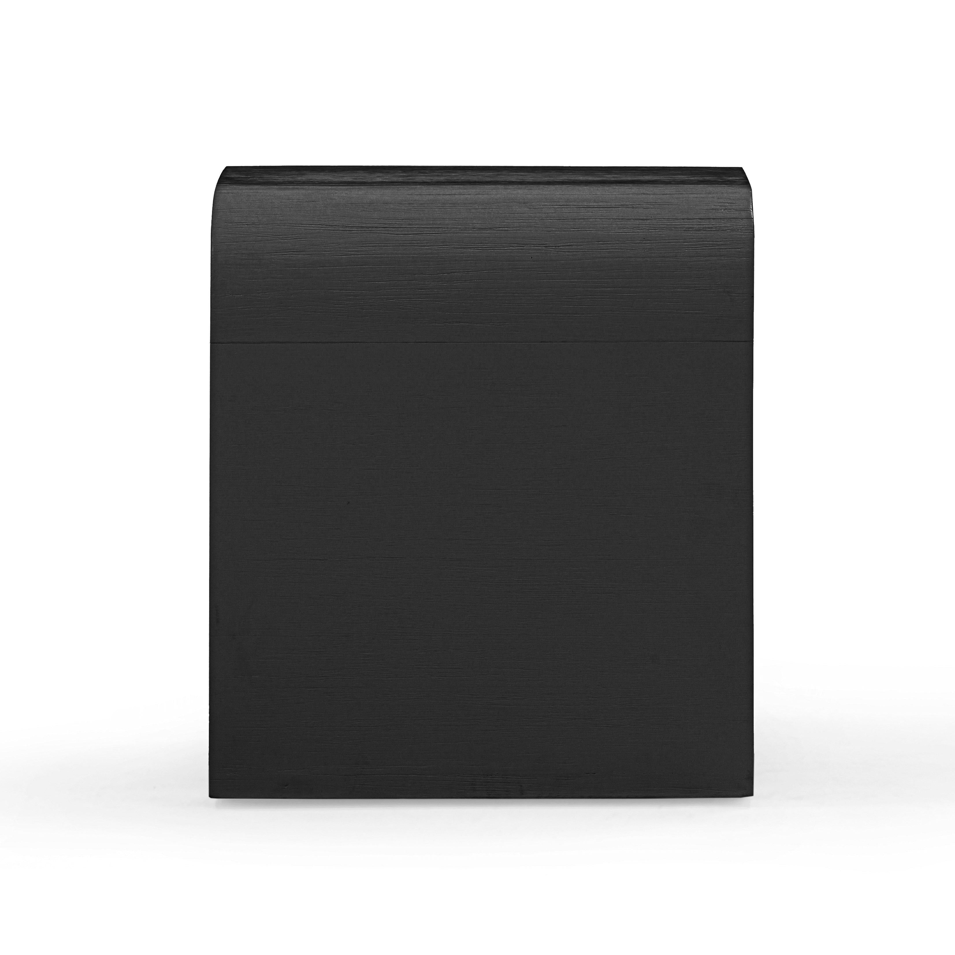 Hump Black Side Table