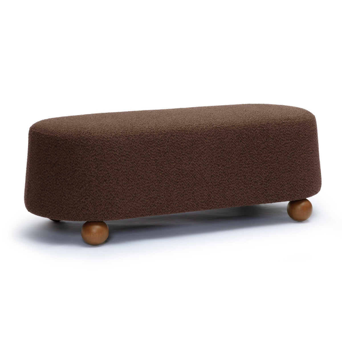Jaine Brown Boucle Large Ottoman