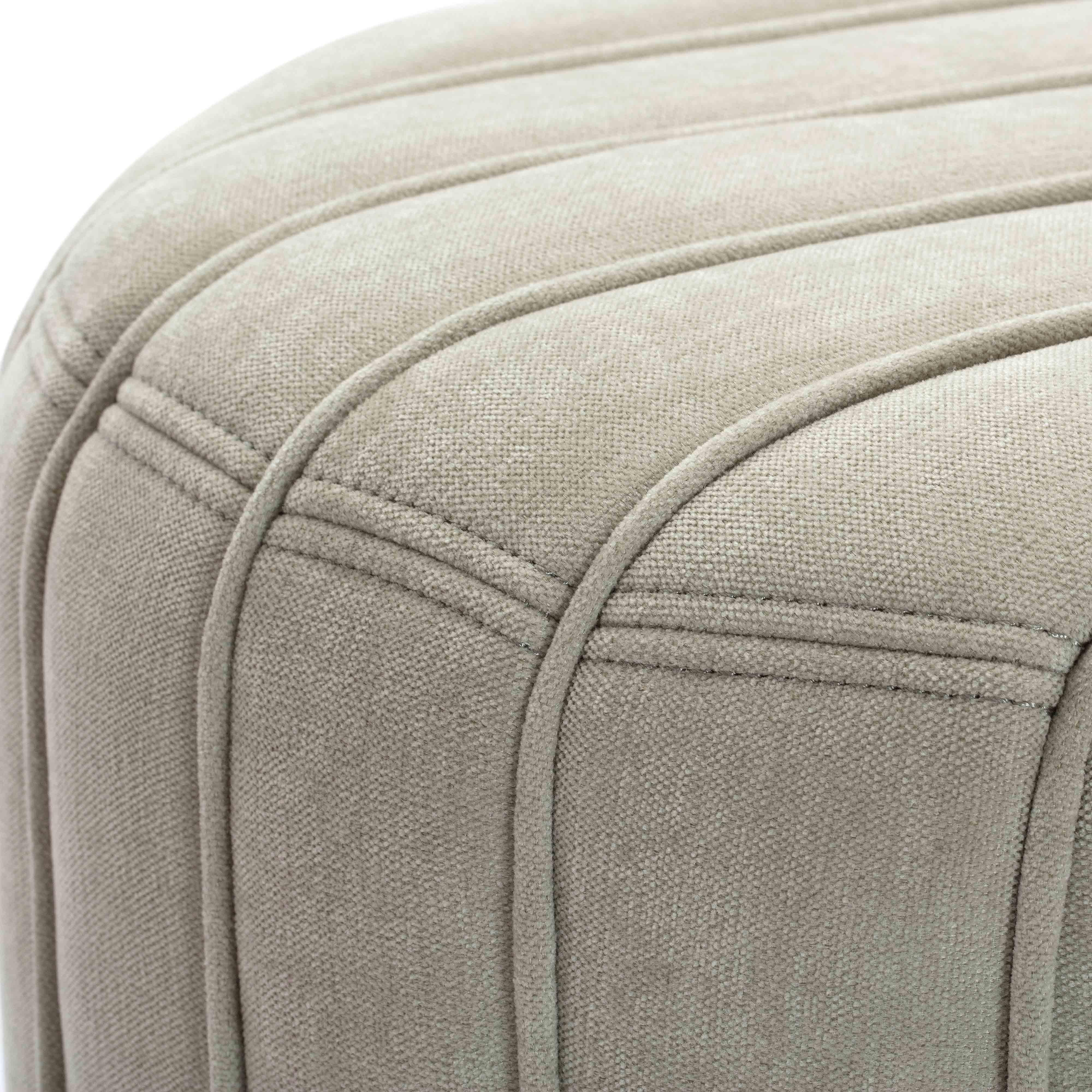 Pouch Mint Green Chenille Ottoman