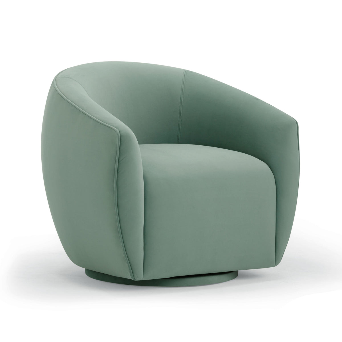 Jordan Sea Blue Velvet Swivel Chair