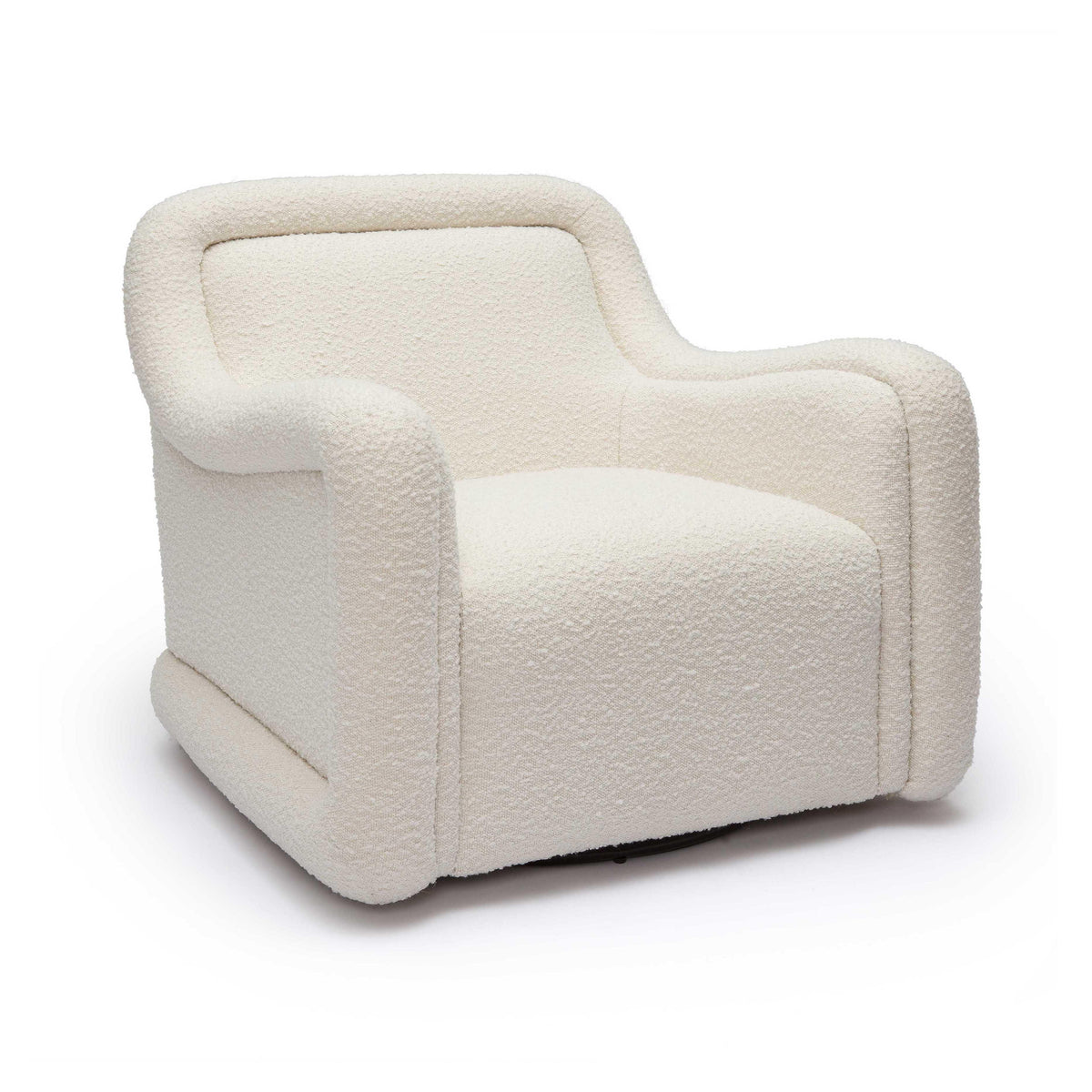 Charli Cream Boucle Swivel Chair