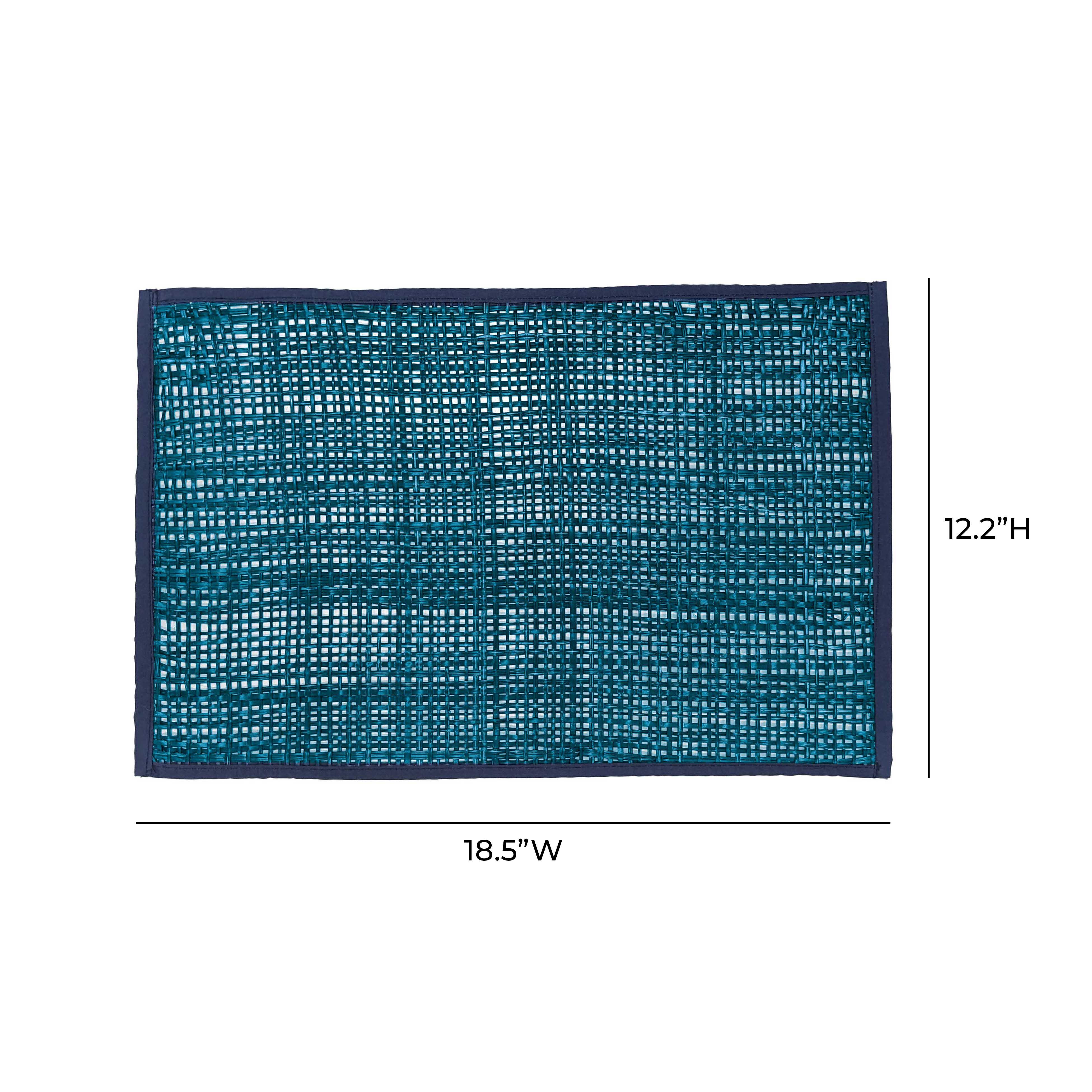 Peele Blue Seagrass Placemat - Set of 4