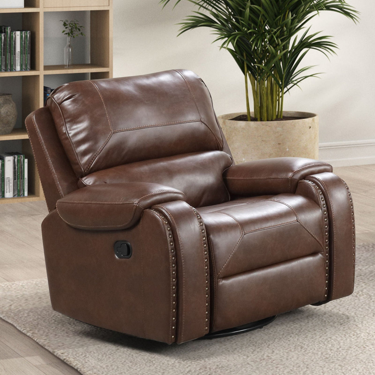 Tepic Brown Transitional Reclining Living Room Set