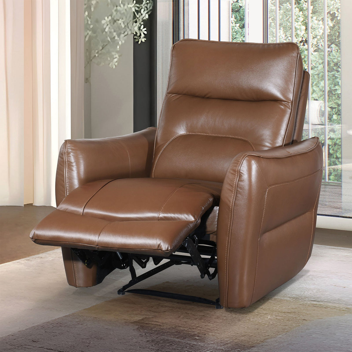 Terentius Caramel Brown Contemporary Power Reclining Living Room Set