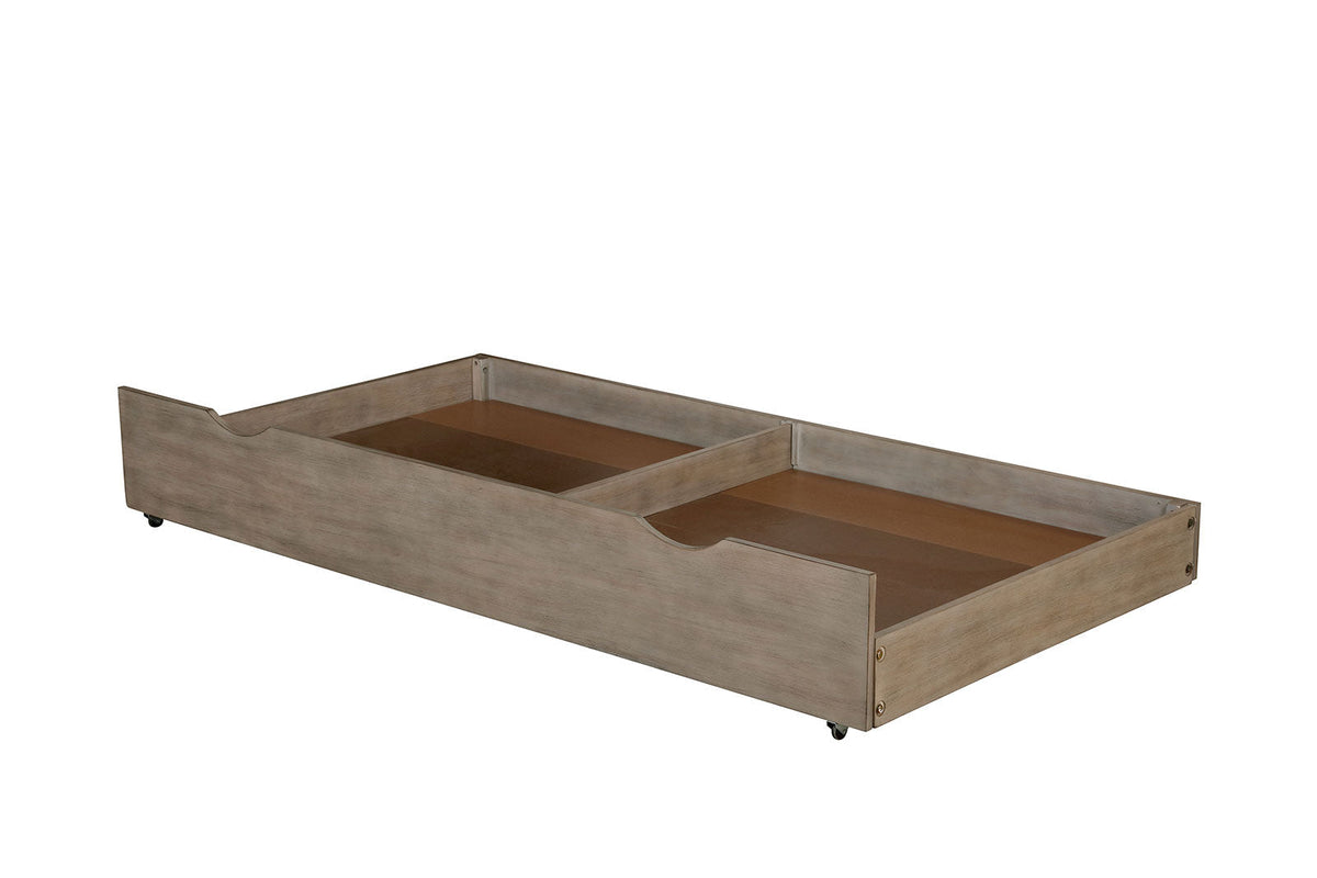 Vevey Wire-Brushed Warm Gray Twin Bed