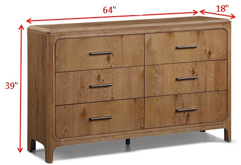 Westcott Cerused Natural Dresser