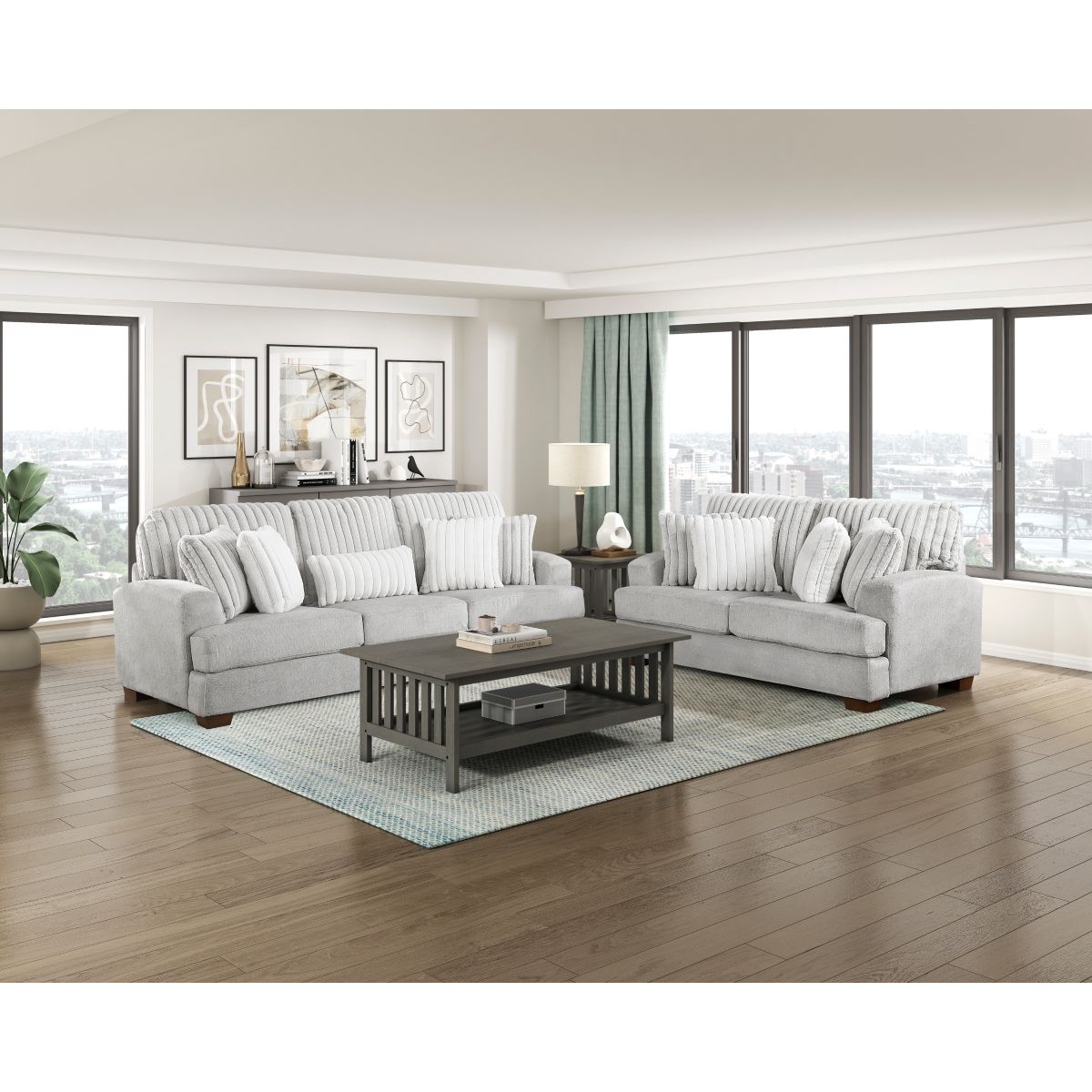 Santiago - Loveseat - Light Gray
