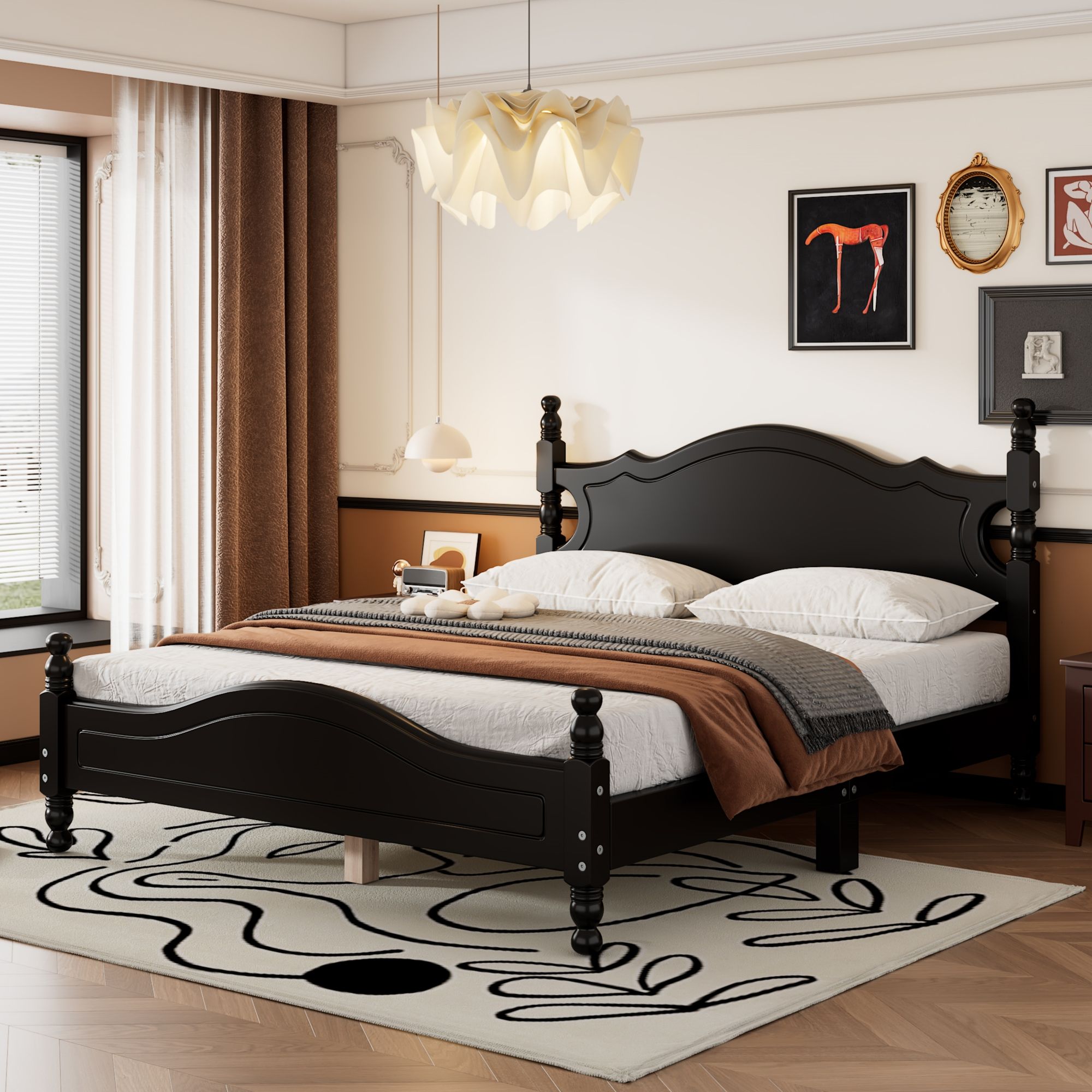 Platform Bed Frame With Slat Support