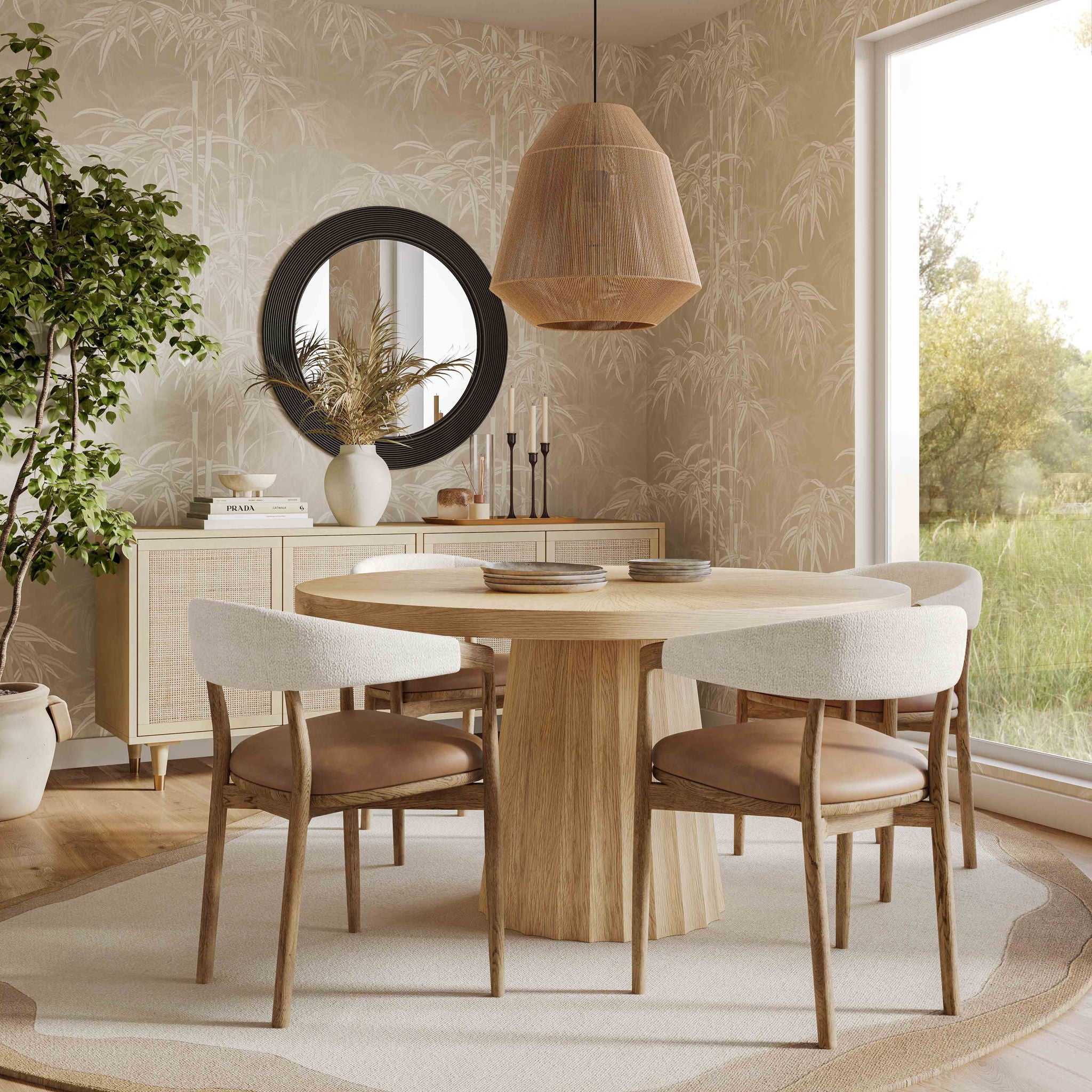Vina - Dining Chair - Cognac / Cream