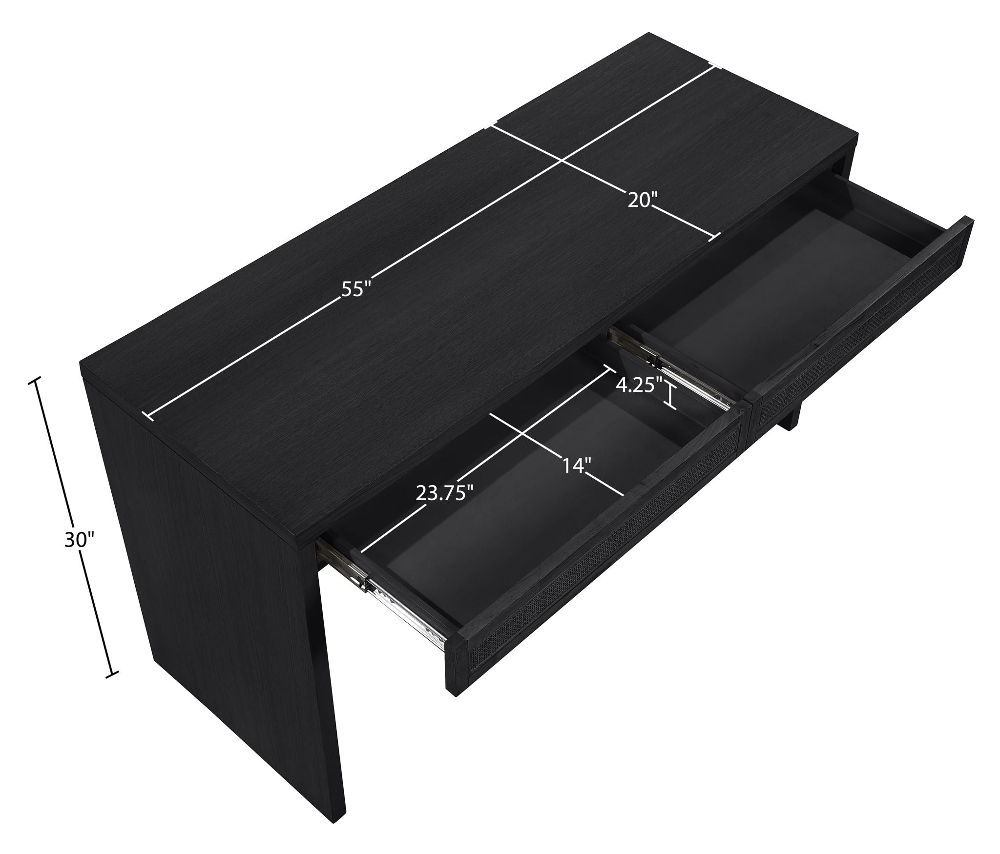 Avro - Solid Wood And Oak Veneer Desk