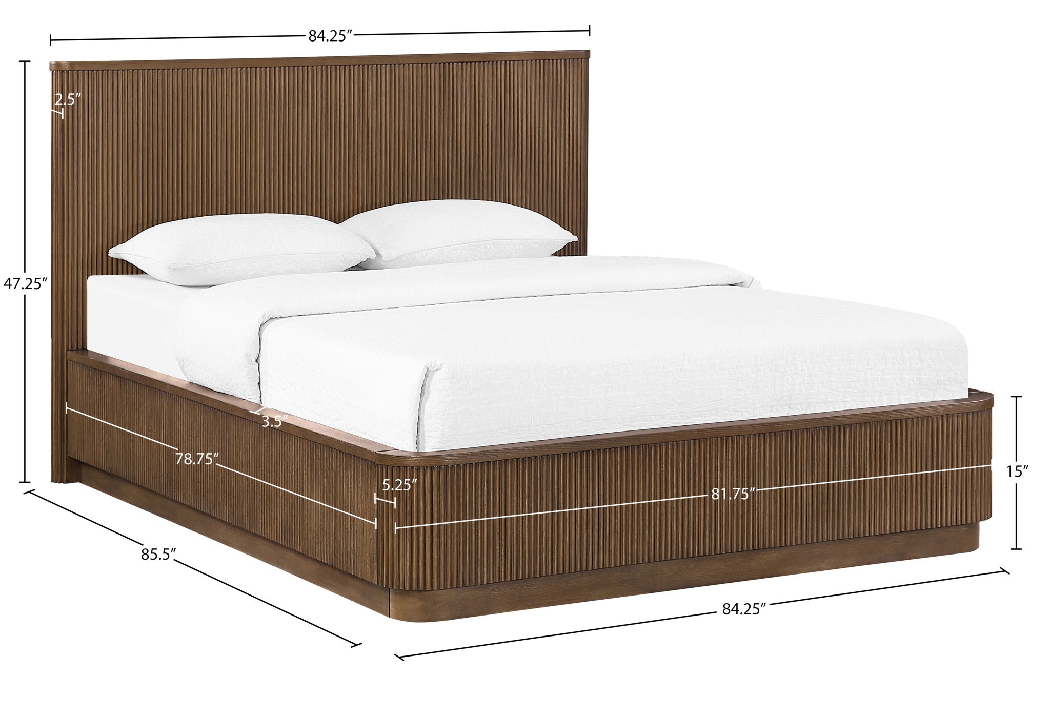 Astrid - Solid Wood And Oak Veneer Bed (3 Boxes)