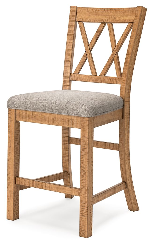 Havonplane - Upholstered Barstool (Set of 2) - Brown
