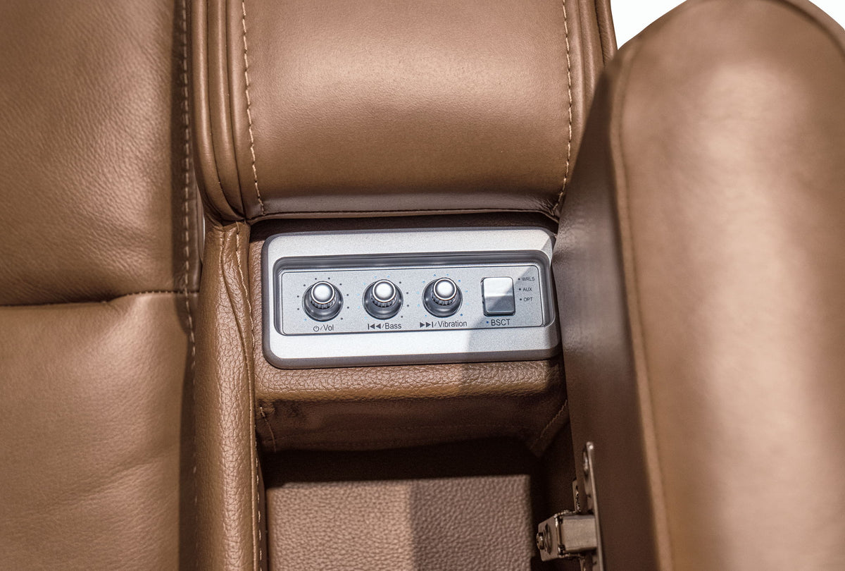 Knightington - Power Reclining Sofa With Audio Seating