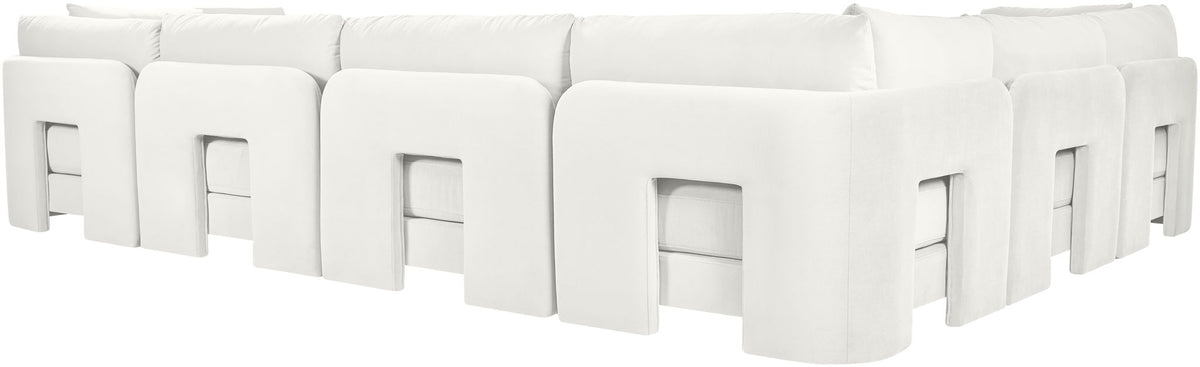 Hammond - Velvet Performance Fabric Upholstered 6 Piece Corner Sectional