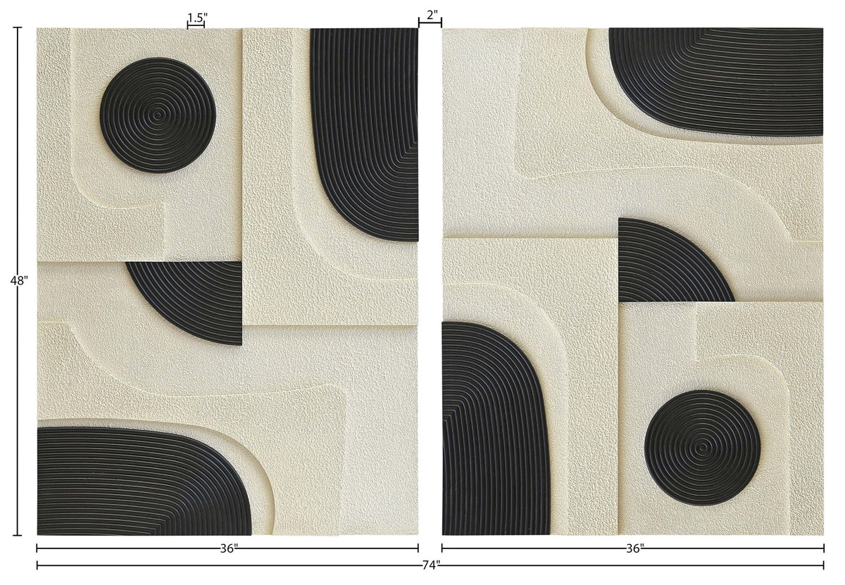 Element - Mango Wood 2 Piece Wall Art