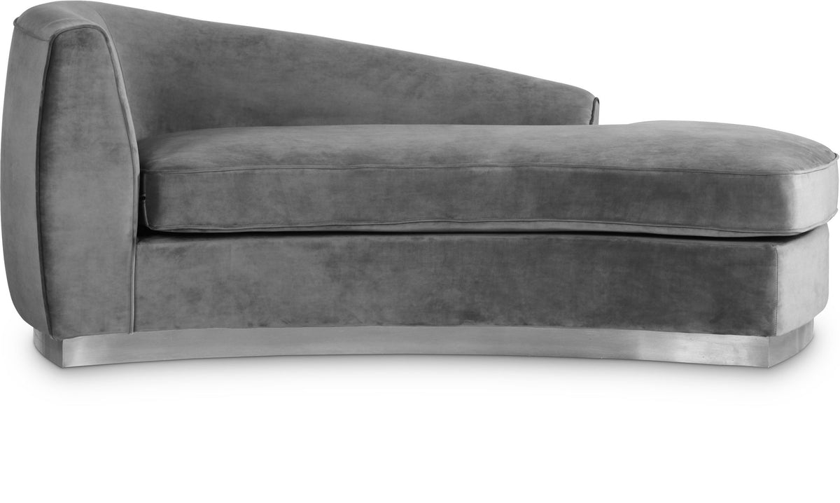 Julian - Chaise with Chrome Base