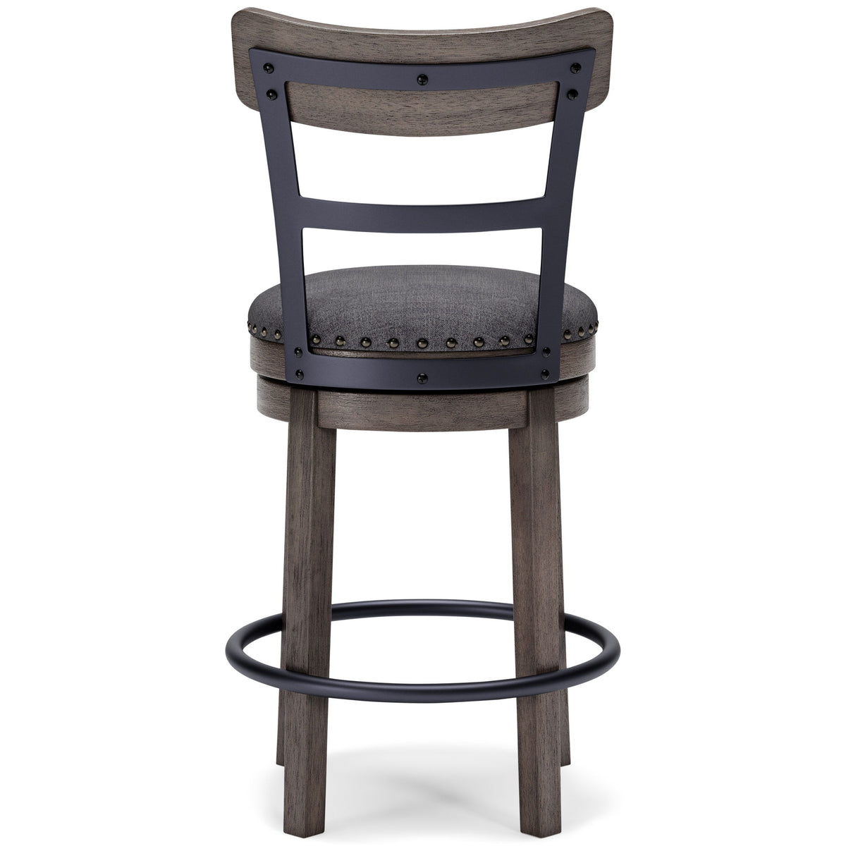 Caitbrook - UPH Swivel Barstool - Gray