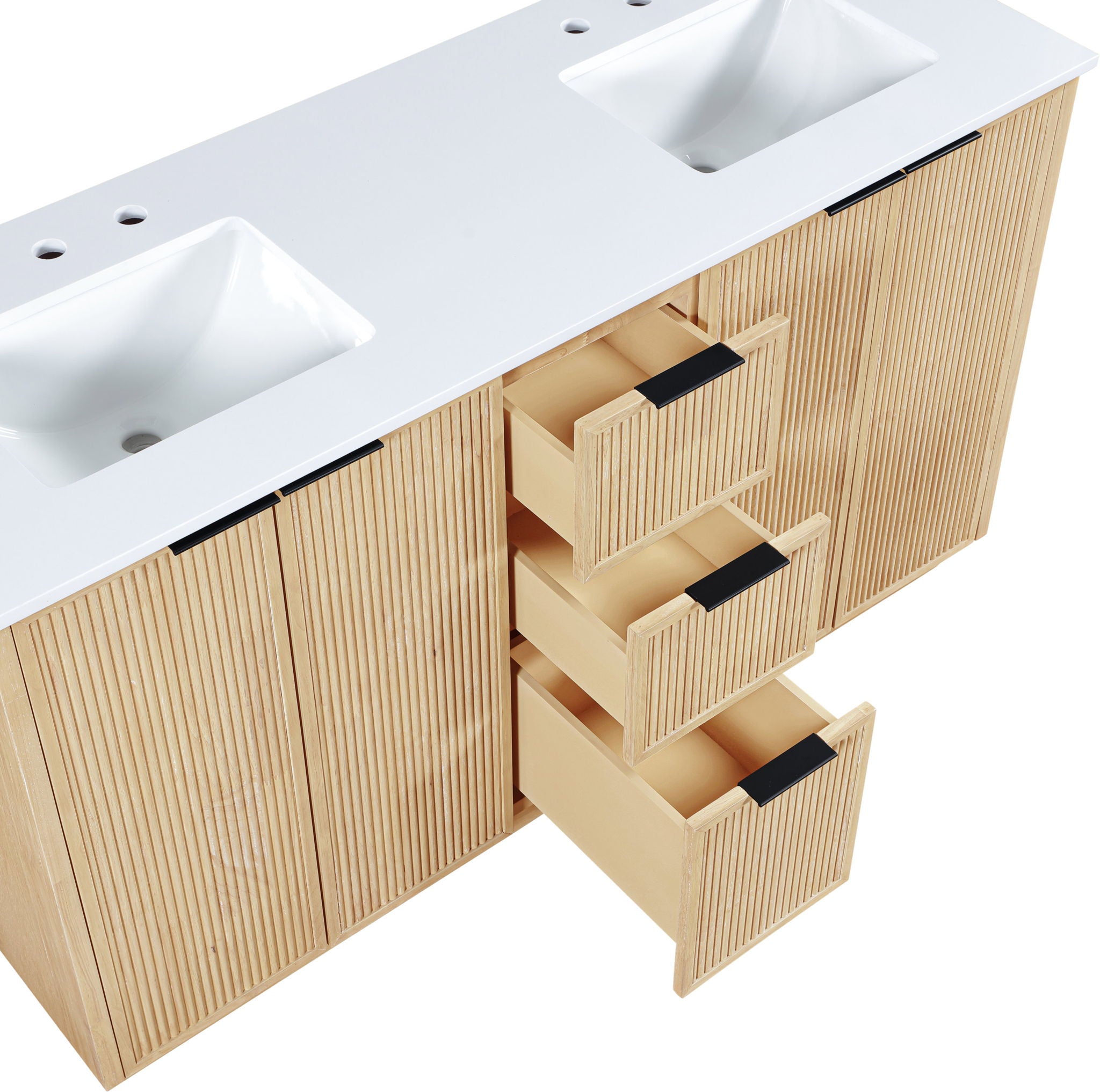 Willard - Engineered Stone And Solid Wood Bathroom Vanity