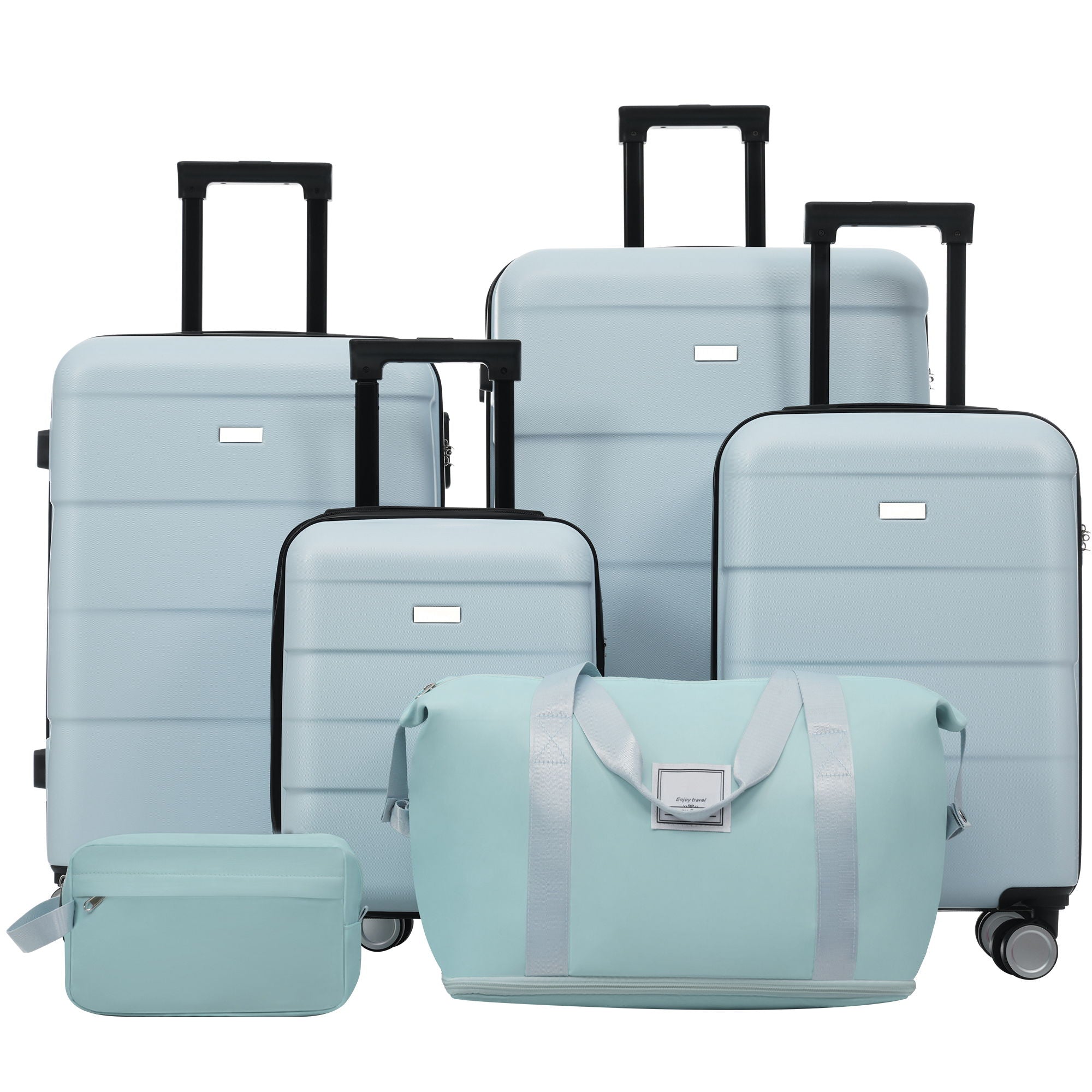 Hardshell Luggage Set 6 Piece With Duffel & Toiletry Bag